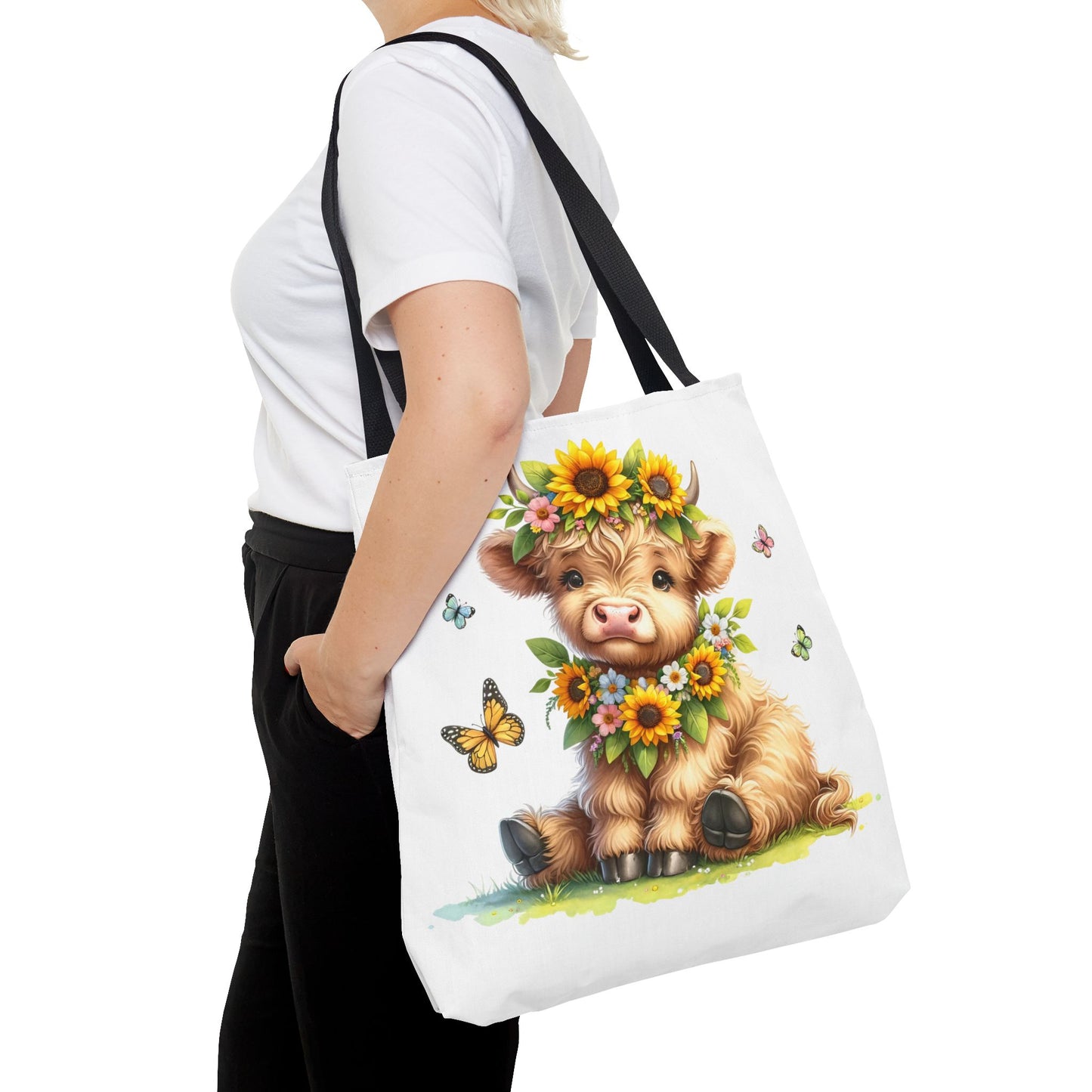 Bolsa de mano de vaca de las Tierras Altas, diseño de vaca bonito y elegante para amantes de los animales, perfecta para ir de compras, uso diario, regalo para entusiastas de las vacas y granjeros.