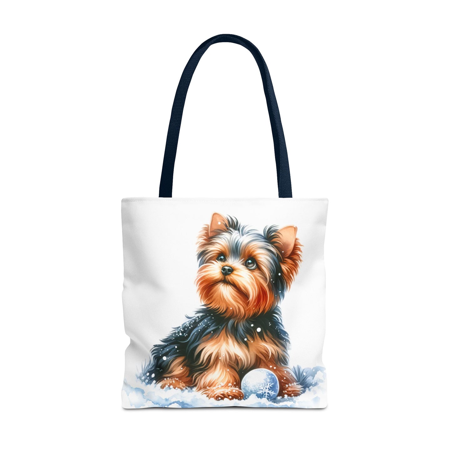 ❄️ Yorkie in Snow Tote Bag – Winter Cuteness with a Side of Sass 🐾👜