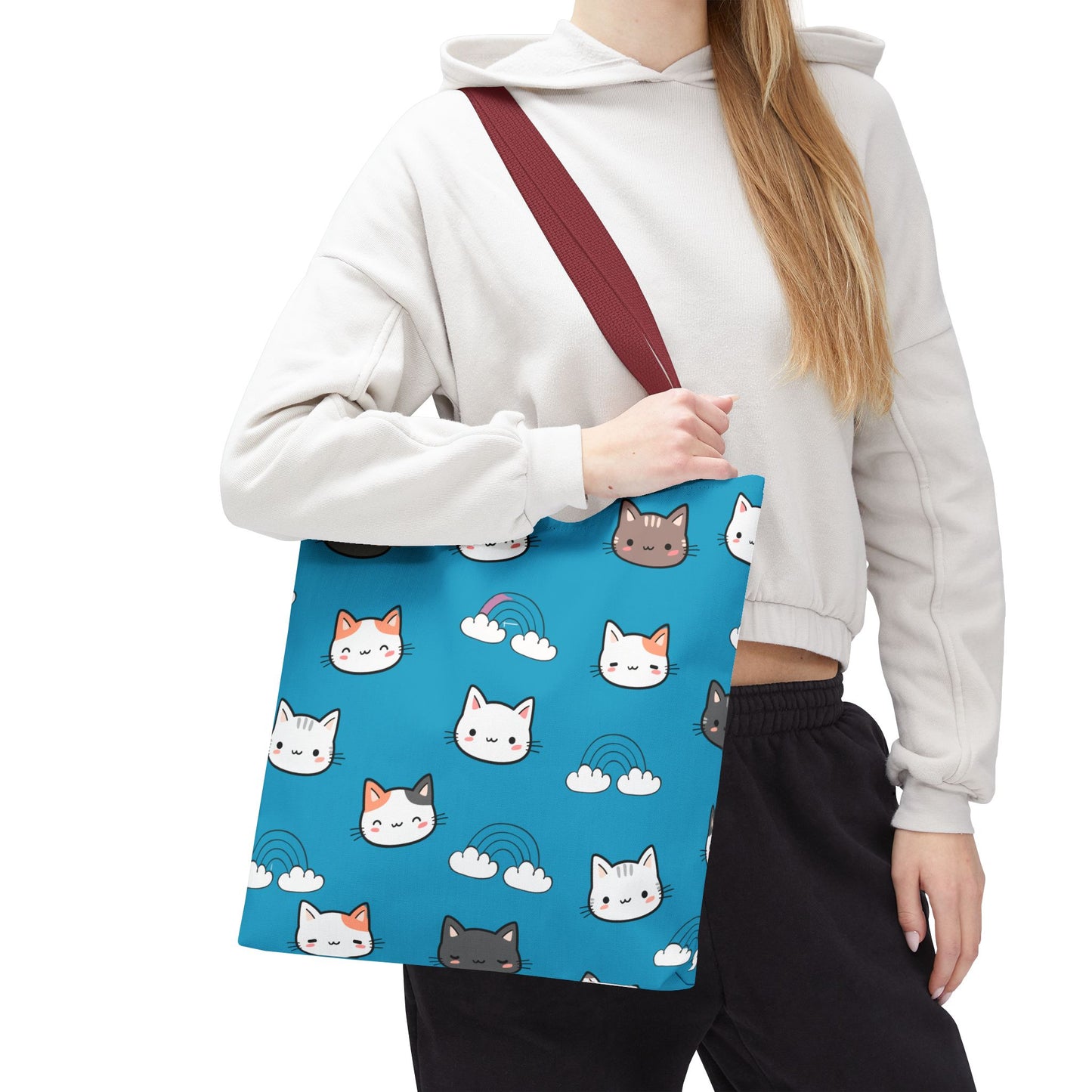 Bolsa de mano para gatos, regalo para amantes de los gatos, bolsa reutilizable, bolsa para mamá gata, ecológica, bolsa con estampado animal, diseño de gatito lindo, amante de las mascotas