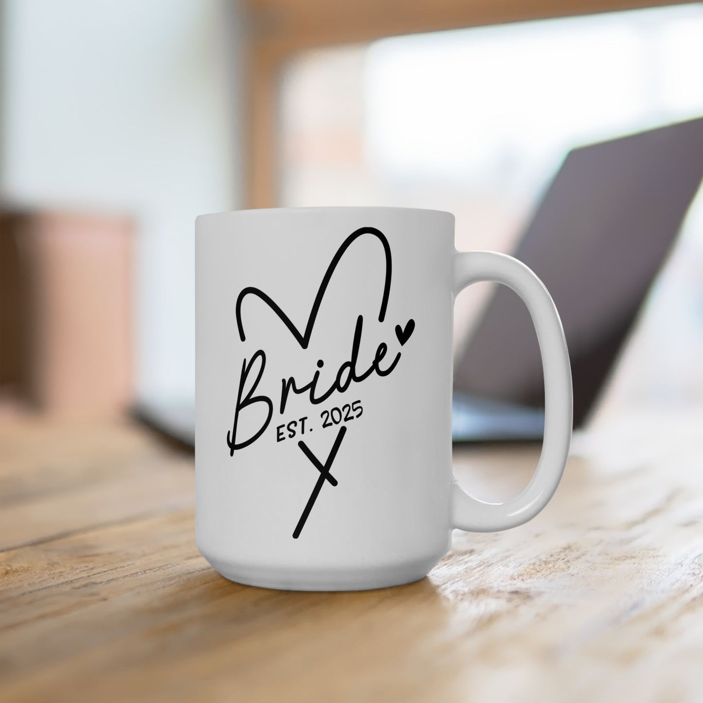 Taza de café para novias (EST. 2025): regalo de boda personalizado para la futura esposa