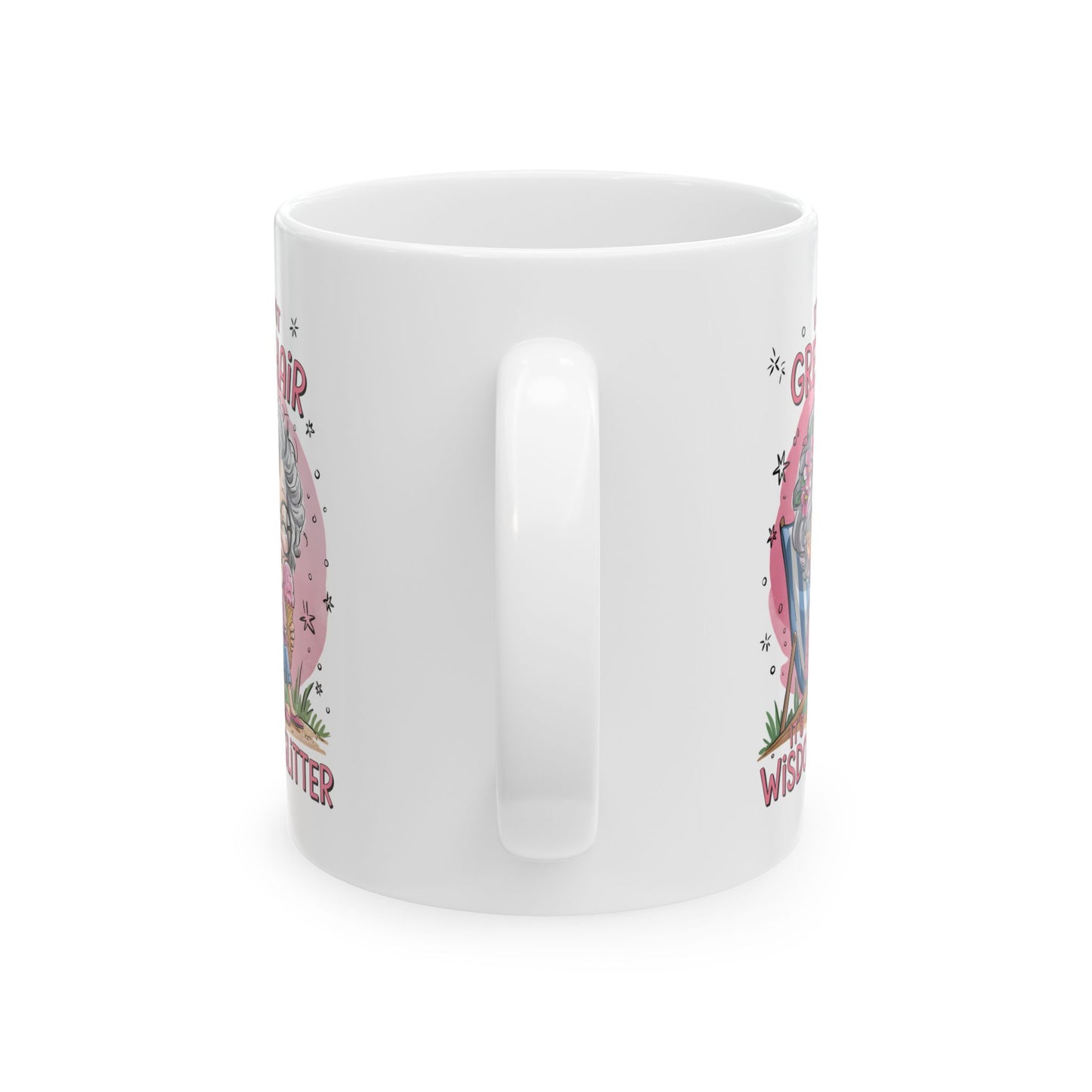 🌸 No son canas, son purpurina de sabiduría: una taza de café divertida y empoderadora para abuelas 💖