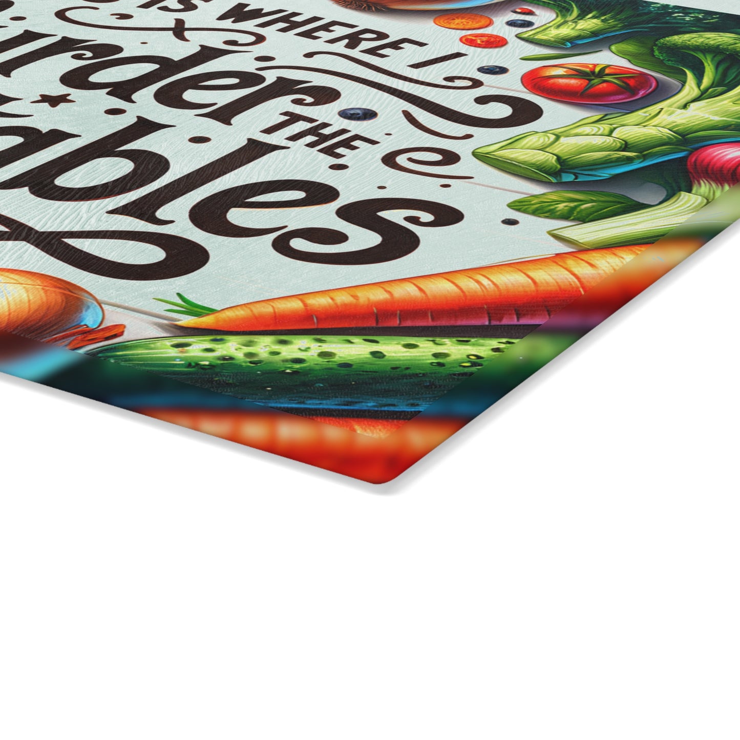 🔪🥕 This Is Where I Murder the Vegetables Cutting Board – Funny Kitchen Décor for Cooking Lovers 🍅🧄