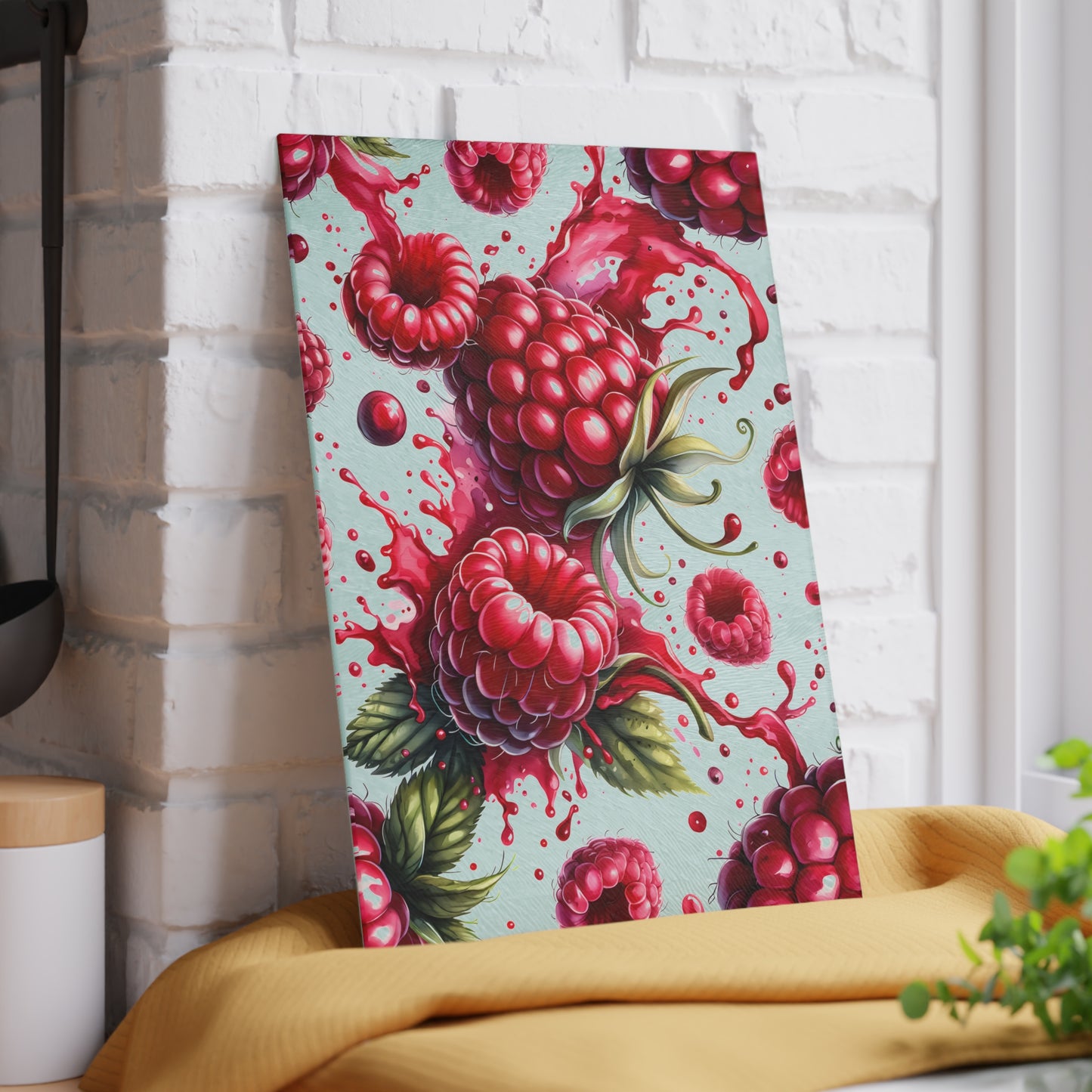 🍓 Raspberry Splash Cutting Board – Fresh & Flirty Charm for Your Kitchen
