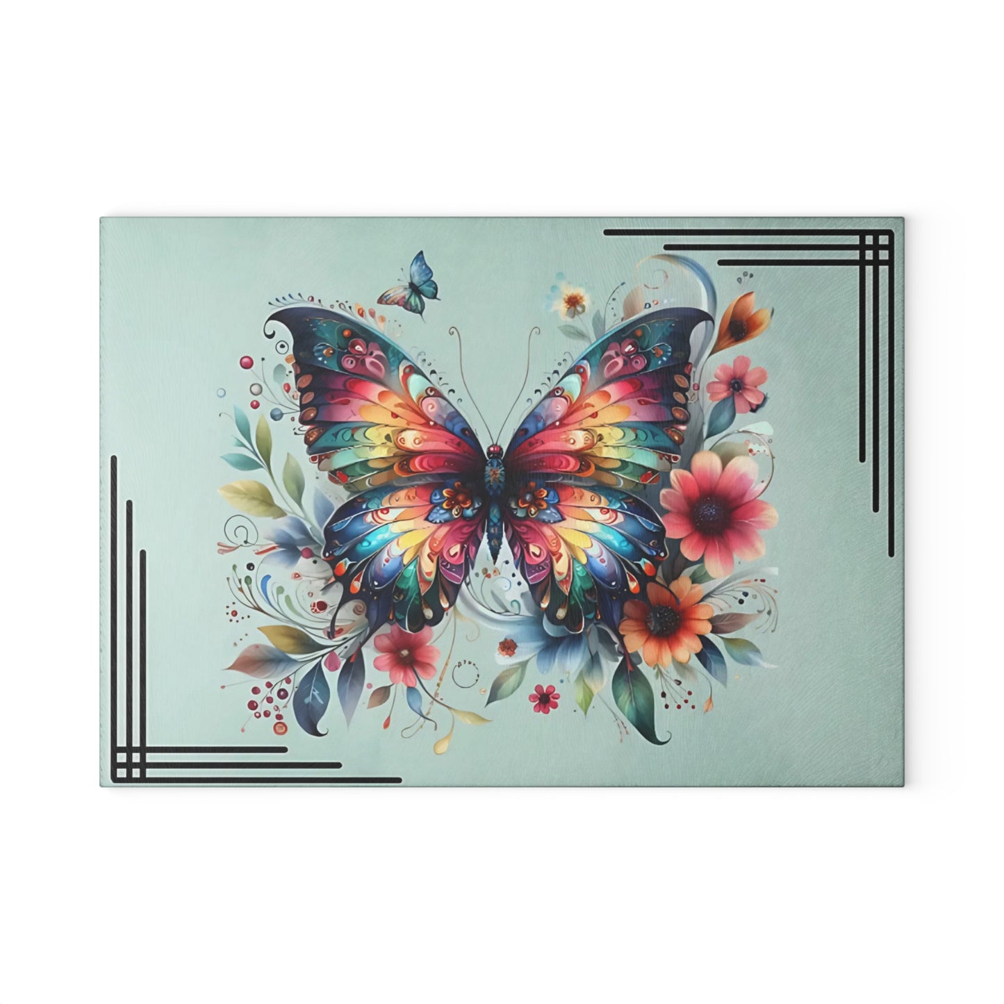Tabla de cortar personalizada, regalo de boda, regalo de cumpleaños para mujer, nueva decoración para el hogar, tabla de cortar personalizada, diseño personalizado, mariposa, regalo personalizado para ella