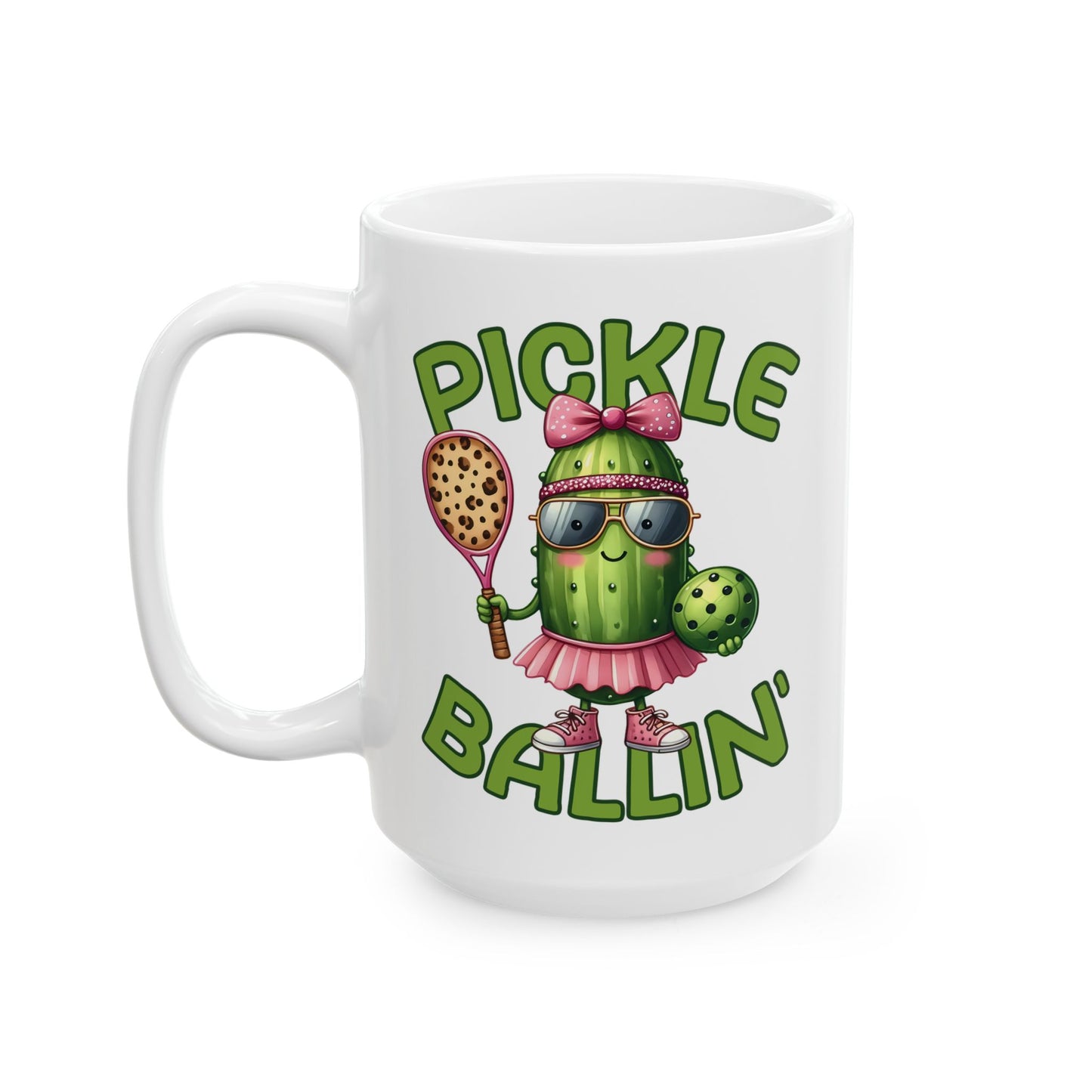 ☀️🥒 Pickle Ballin’ Coffee Mug – Serve Up Sass & Sips 🎾