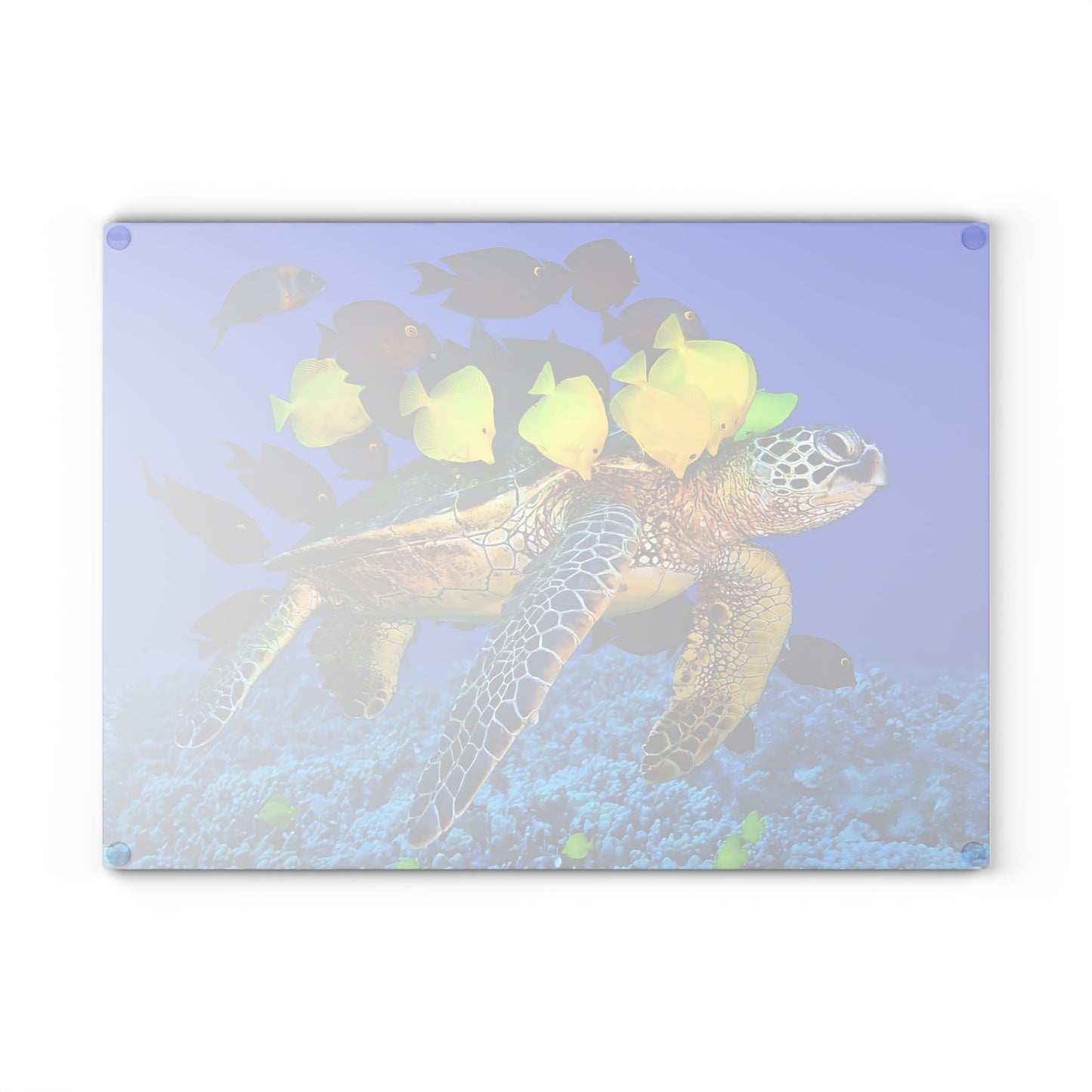Tabla de cortar con diseño de tortuga marina: Majestuosidad submarina para tu cocina