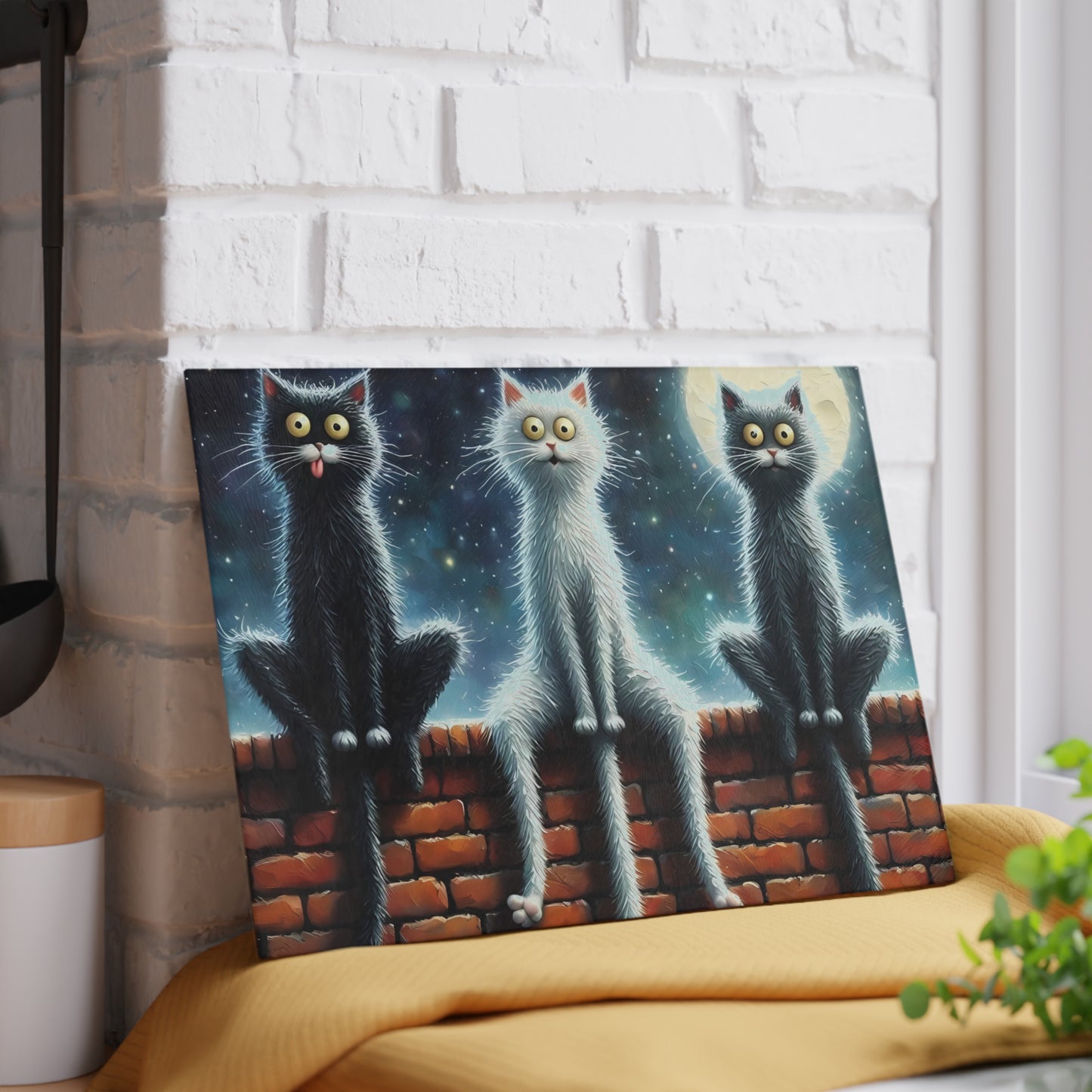 Tabla de cortar de vidrio templado para gatos - Para amantes de los gatos