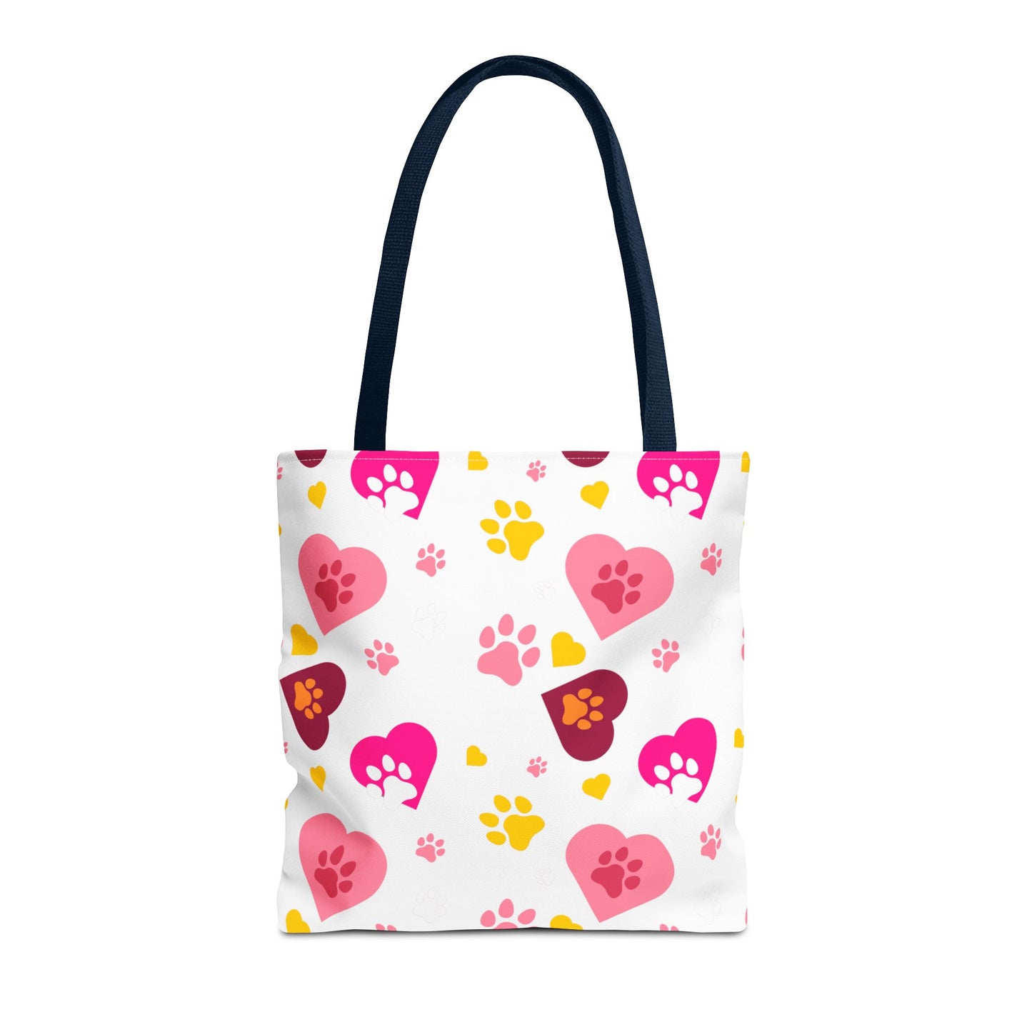 Bolsa de mano con estampado de patas y corazón | Pet Lover Everyday Carry-All