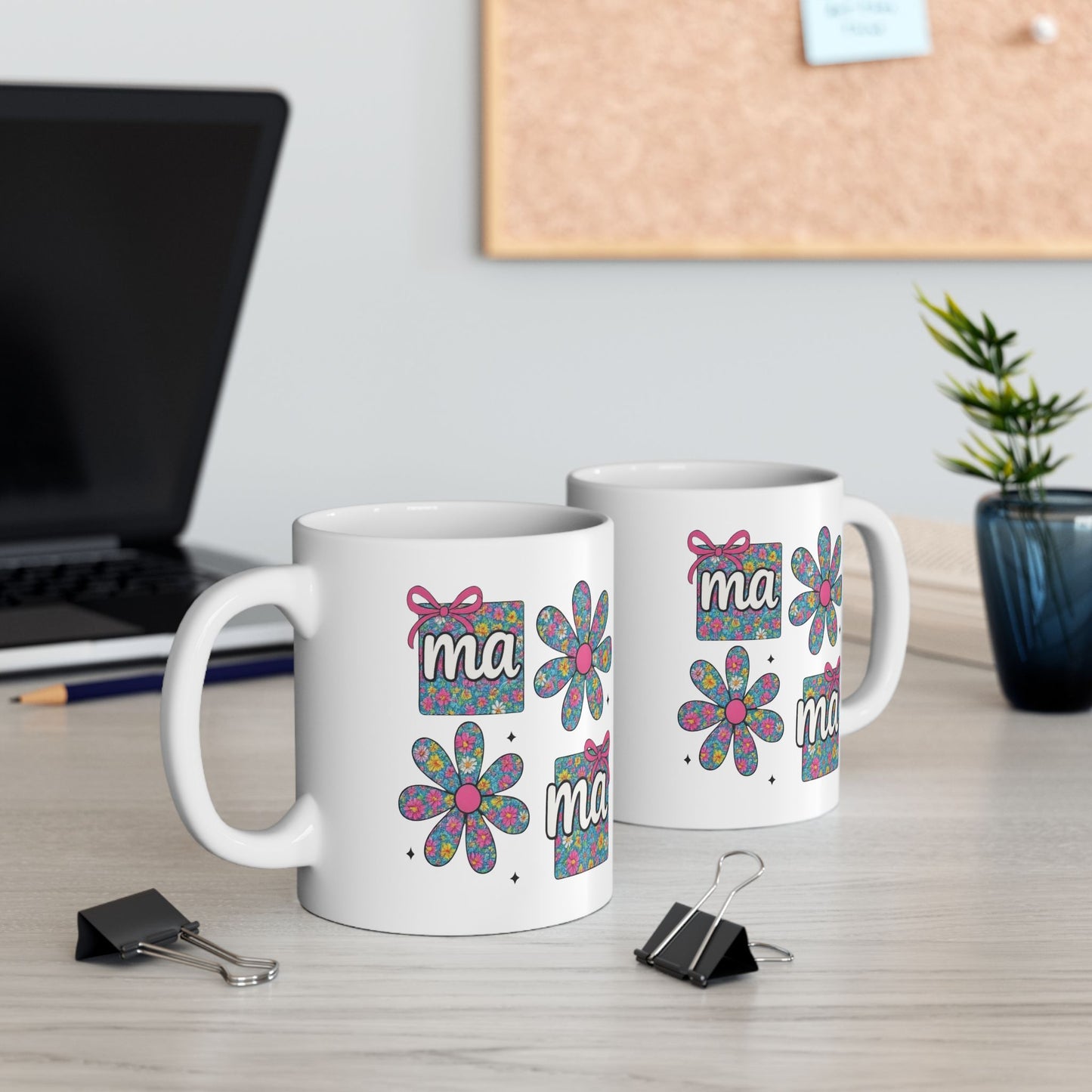 Taza con diseño floral para mamá: celebra a la hermosa mamá en tu vida