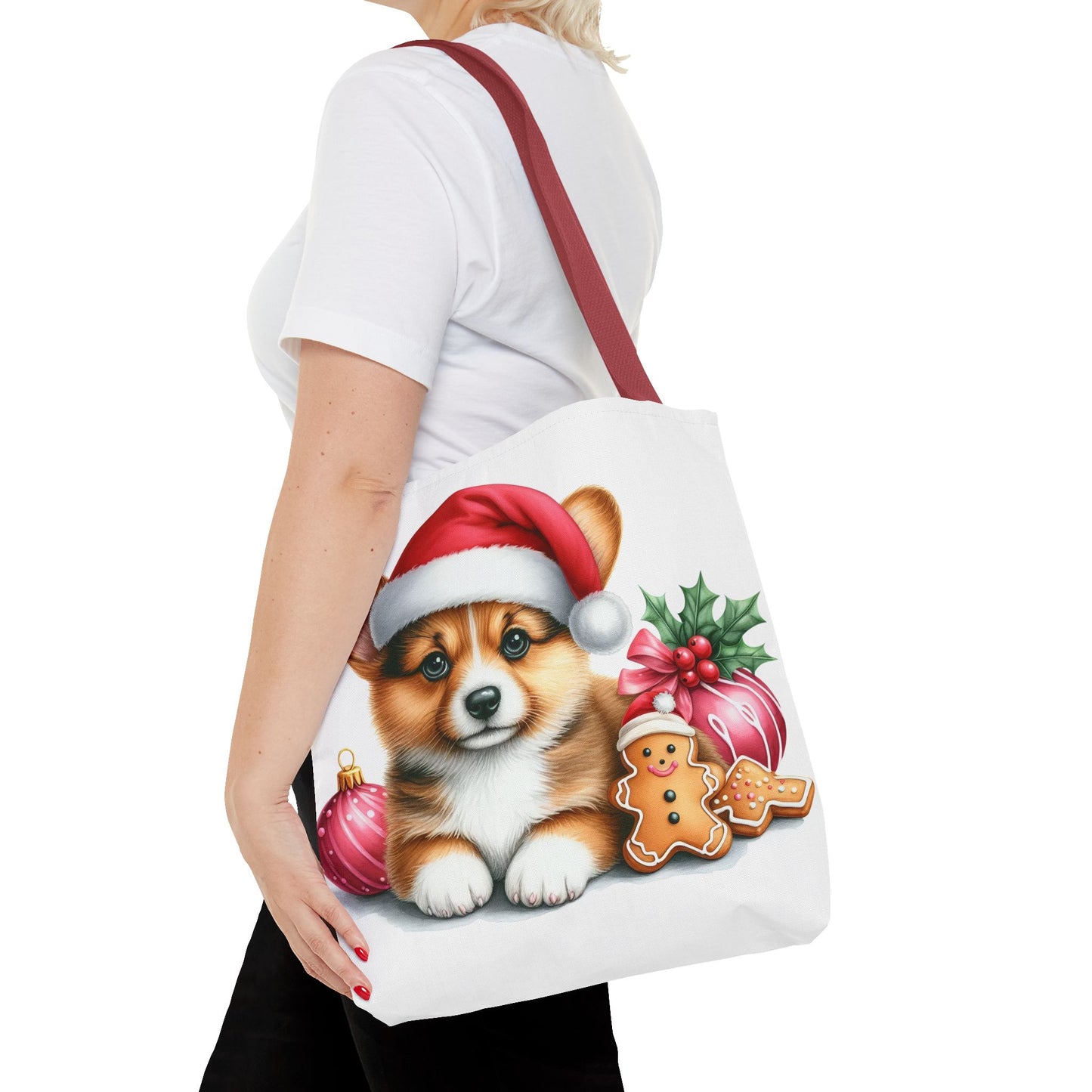 🎄 Corgi Christmas Cookie Tote – Sweet Holiday Charm for Dog Lovers 🐾