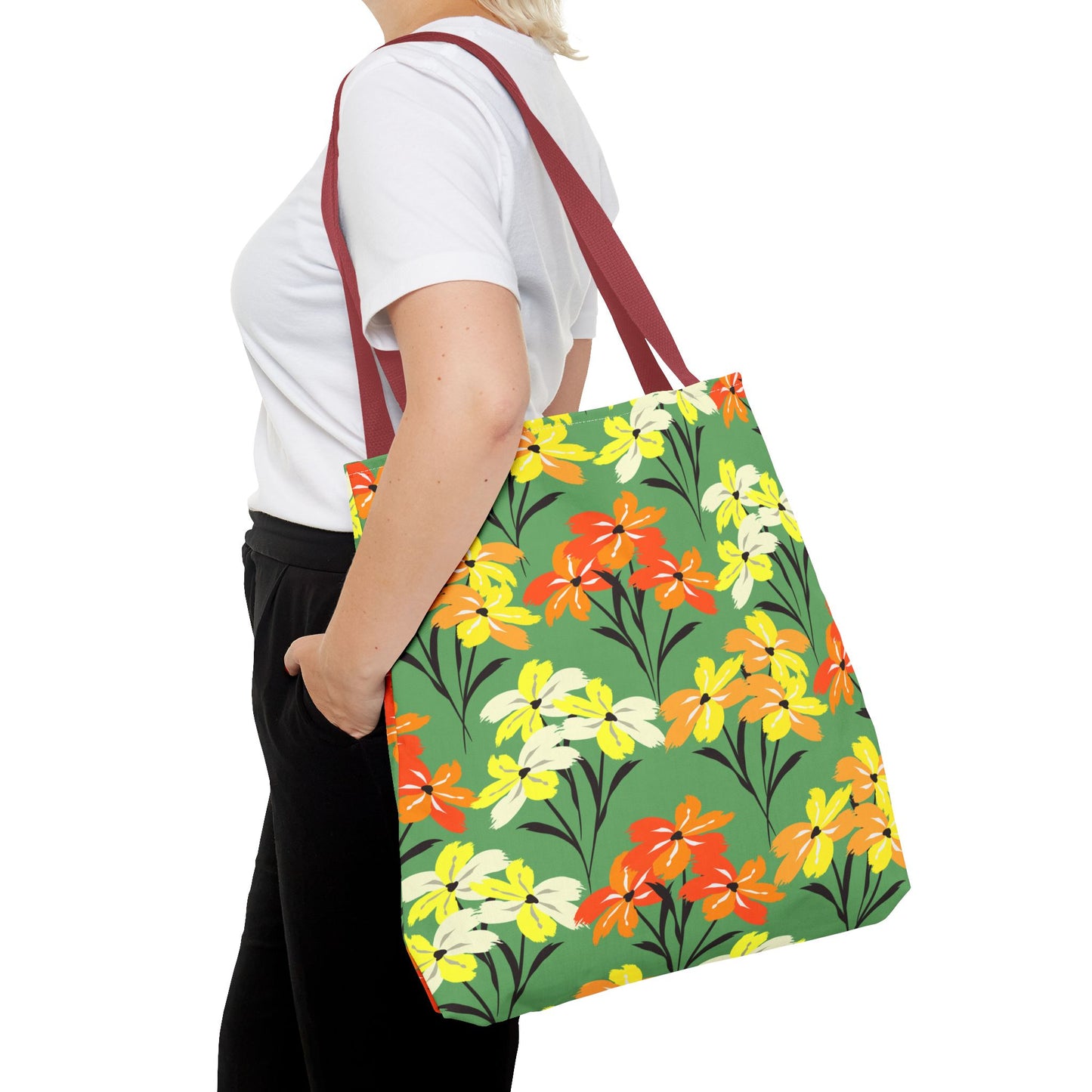 🌸 Elegante bolso tote floral: un accesorio chic y versátil para el día a día 🌿