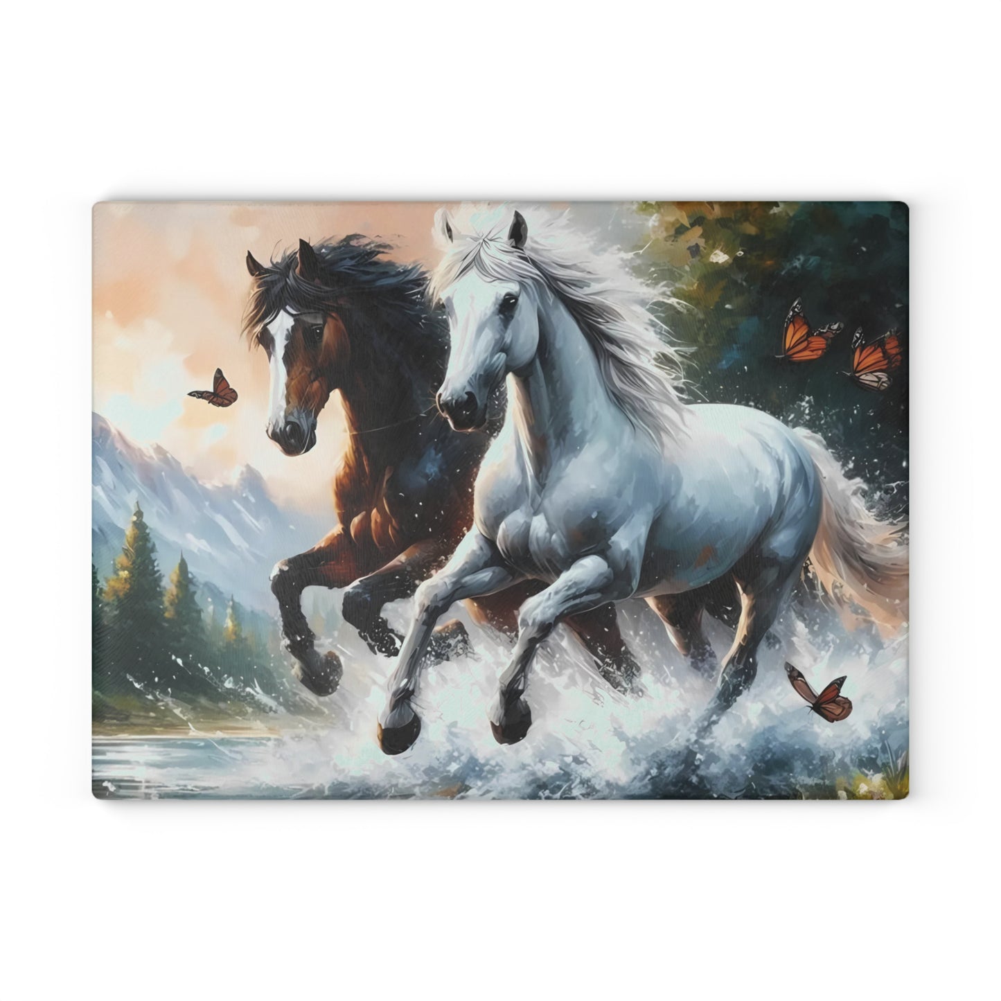 🐎 Wild Spirit Horse Cutting Board – Galloping Elegance for Your Kitchen