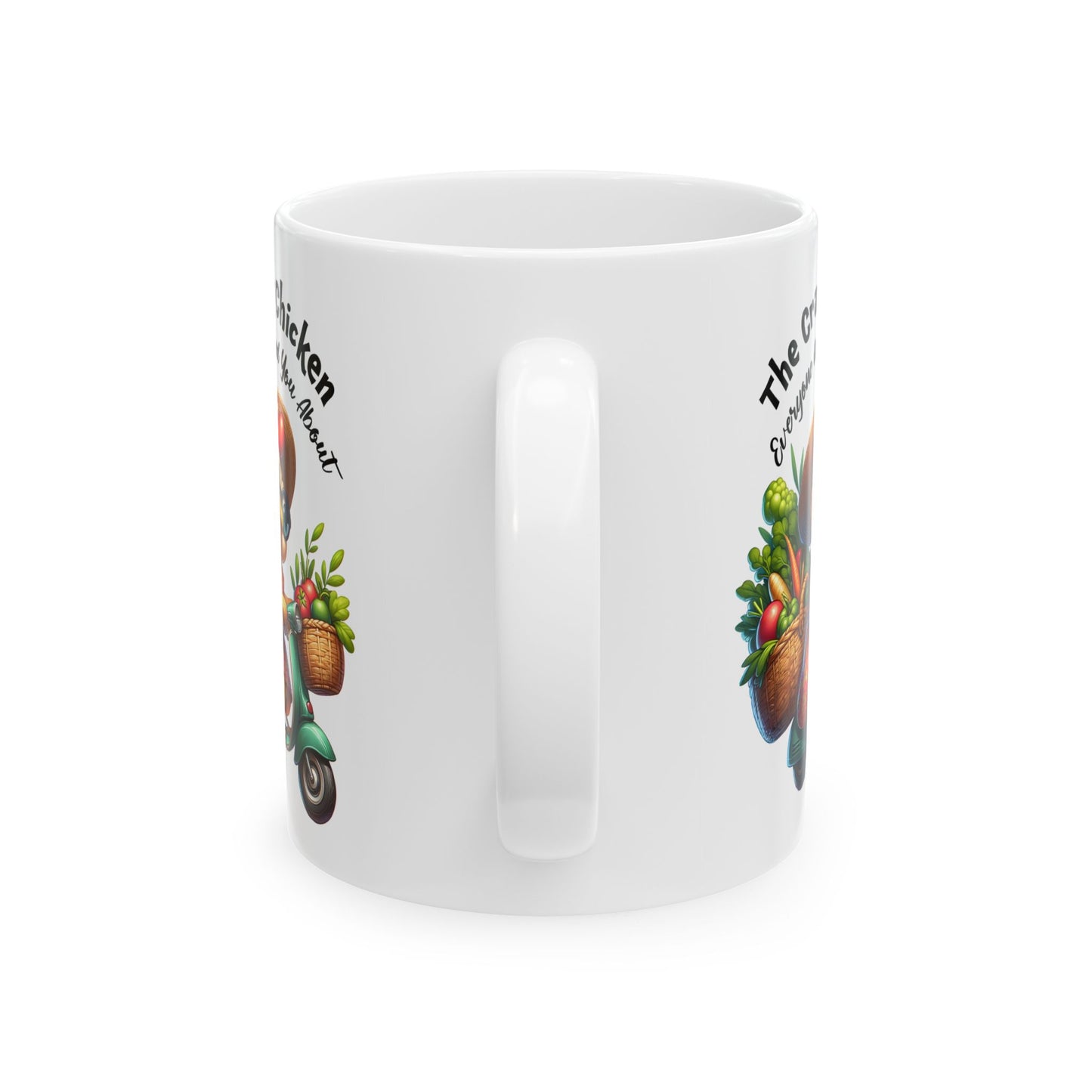 Pollito Veggie Amante de los Patinetes - Taza de Café con Pollito y Patinete 🛵🌽