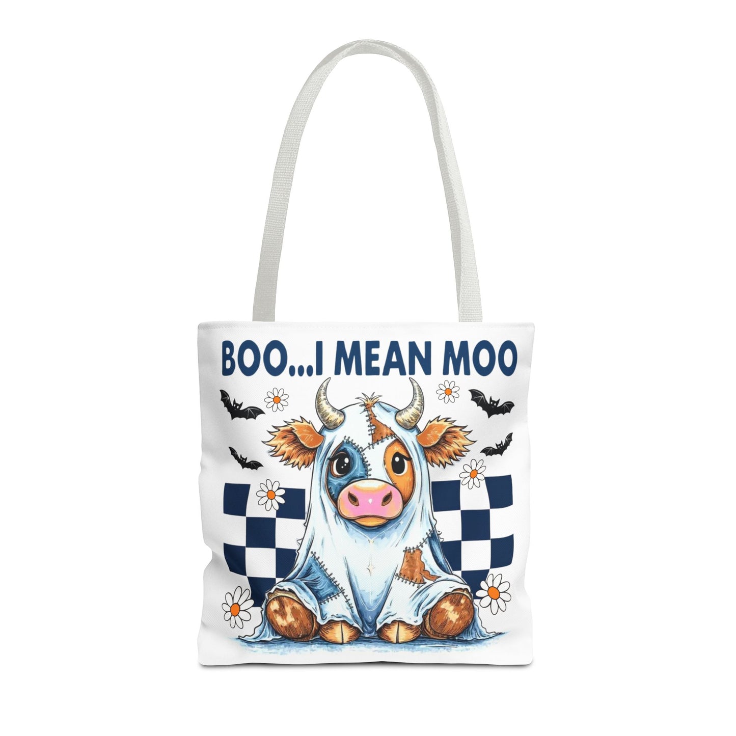 ๐ฎ Boo... I Mean Moo Cow Halloween Tote Bag โ Spooky Cute Farmhouse Fun ๐ป๐