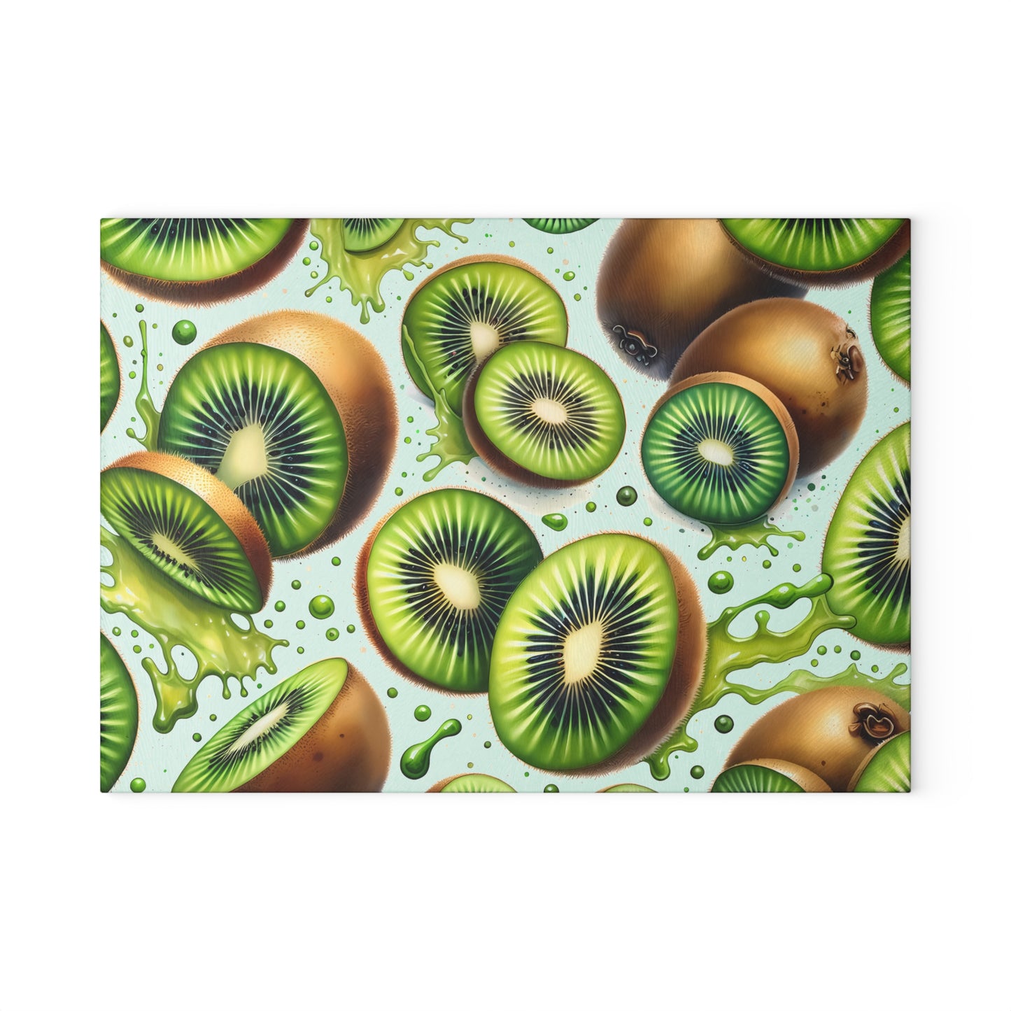 Tabla de cortar Kiwi Splash: Delicias verdes y picantes para tu cocina