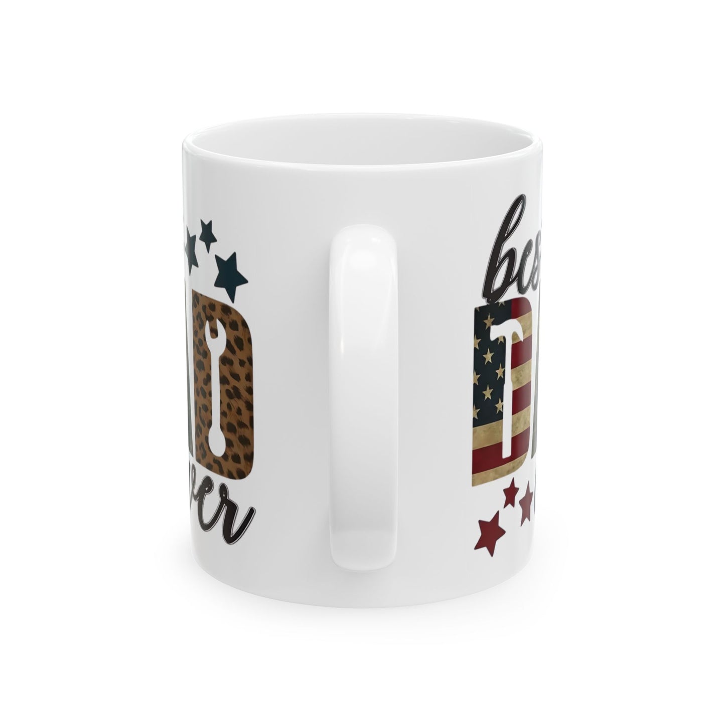El mejor papá del mundo: taza de café con temática patriótica y camuflaje (325 ml y 430 ml)