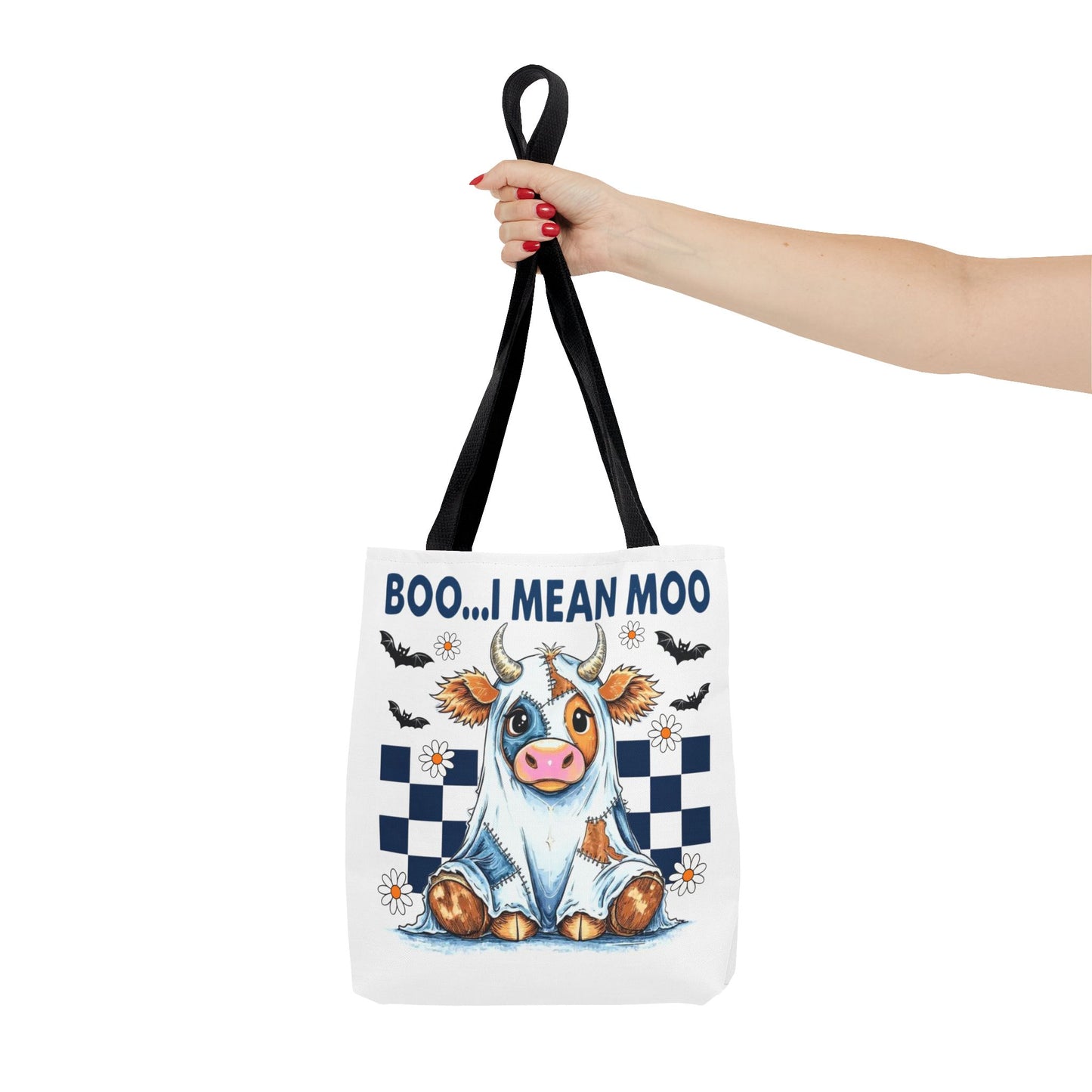 ๐ฎ Boo... I Mean Moo Cow Halloween Tote Bag โ Spooky Cute Farmhouse Fun ๐ป๐