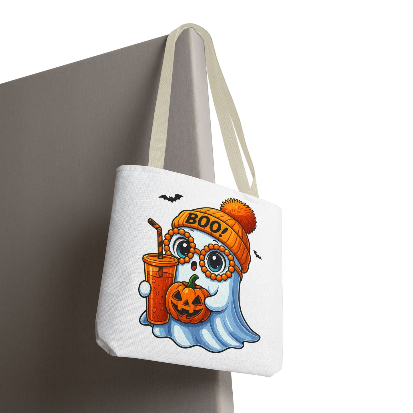 ๐ป Boo-tiful Ghost Tote Bag โ Spooky Cute Halloween Vibes ๐๐