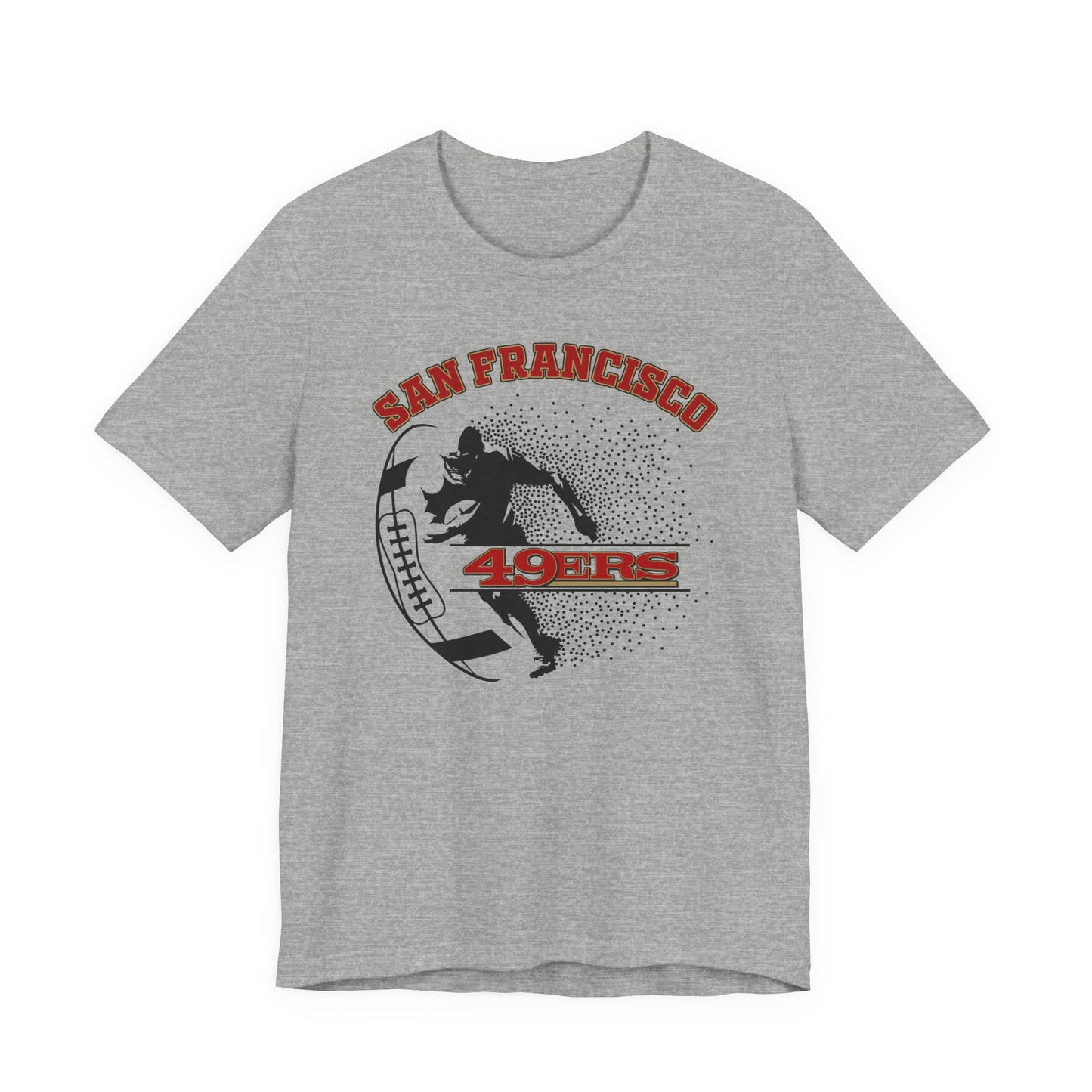 ๐ฅ Bold Red & Black Jersey Graphic Tee โ Vintage Vibes for Every Fan ๐ฏ