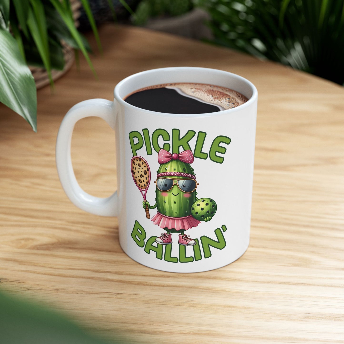 ☀️🥒 Pickle Ballin’ Coffee Mug – Serve Up Sass & Sips 🎾