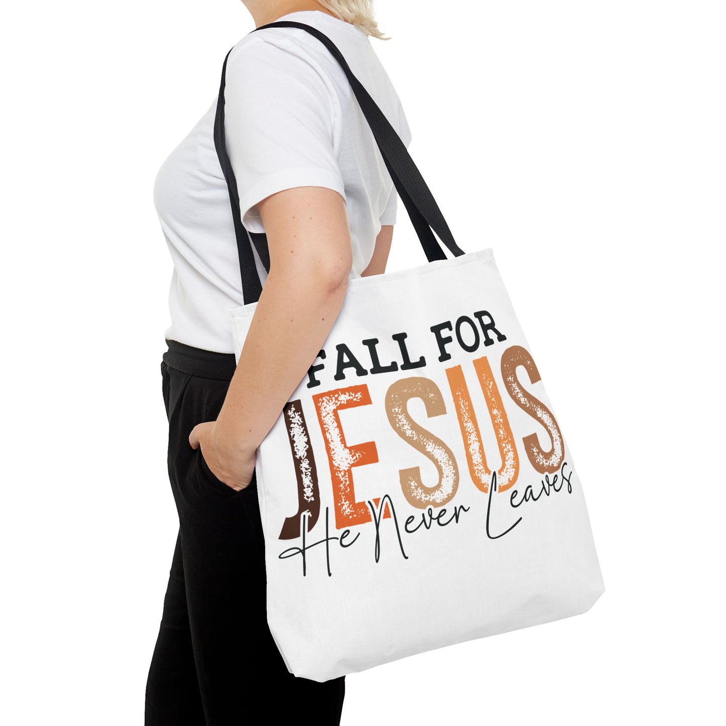 🙏 Fall for Jesus Tote Bag – Faith, Style & Autumn Charm 🍂👜