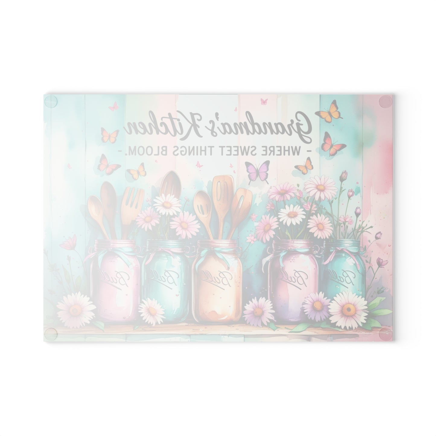 🌸 Grandma’s Kitchen Cutting Board – Where Sweet Things Bloom