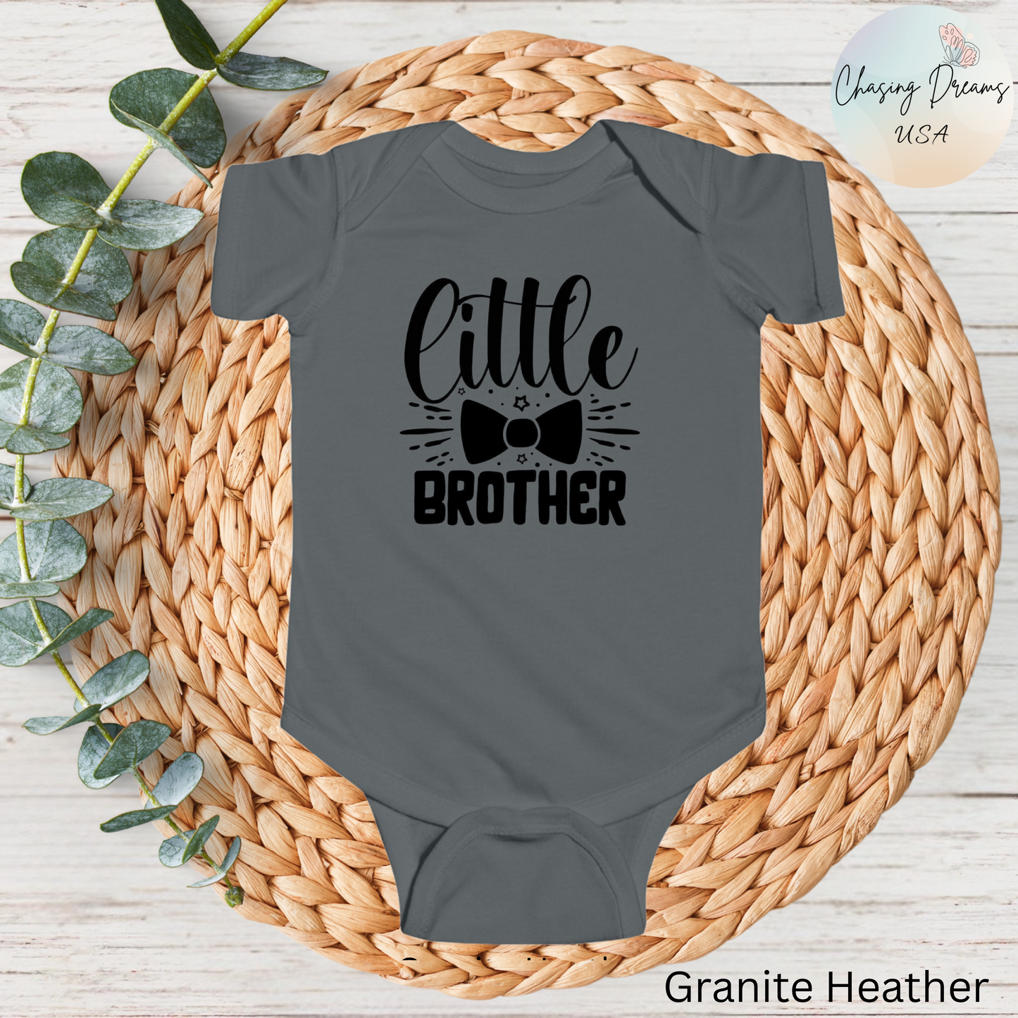 Body de bebé con pajarita para hermanito: mono de bebé con estrellas