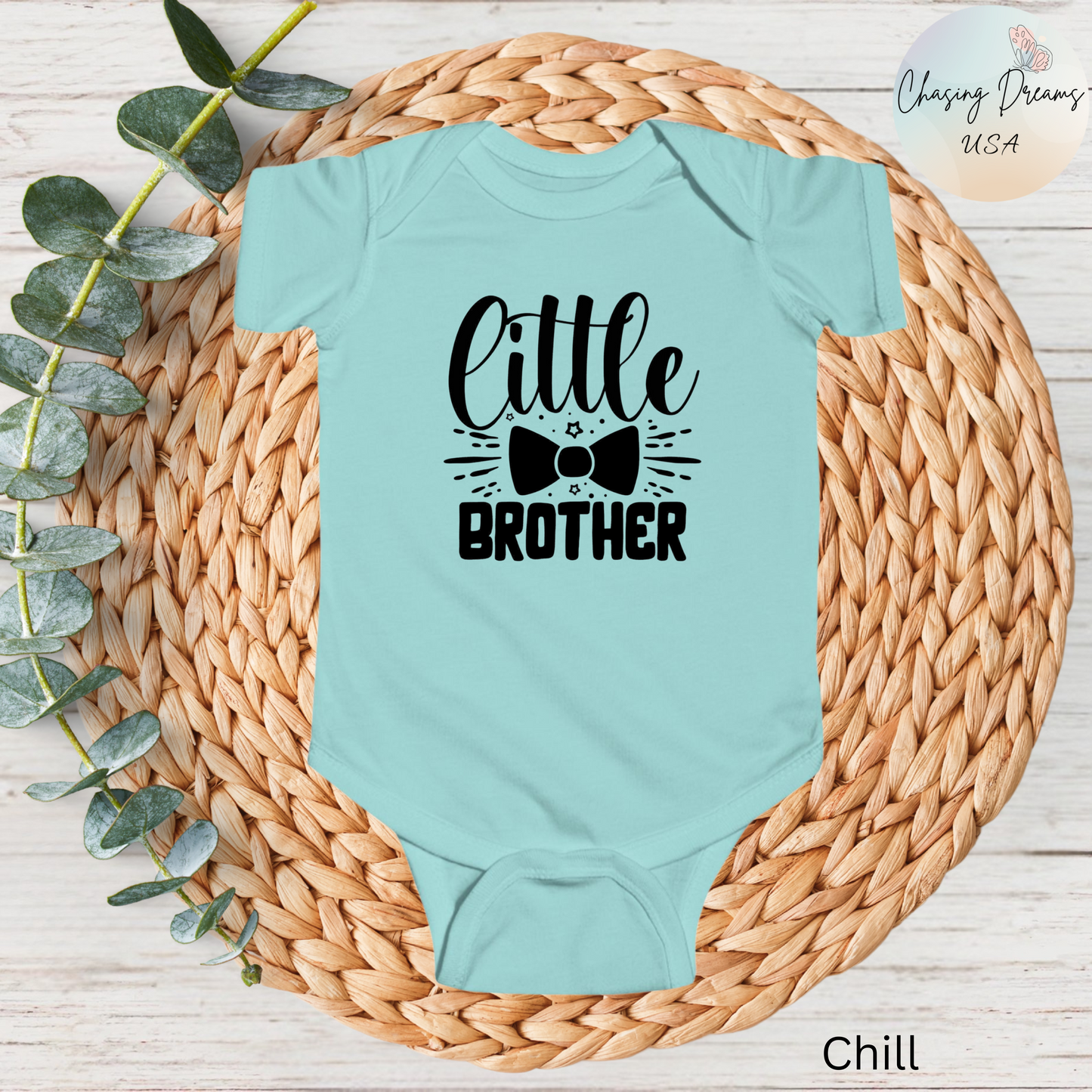 Body de bebé con pajarita para hermanito: mono de bebé con estrellas
