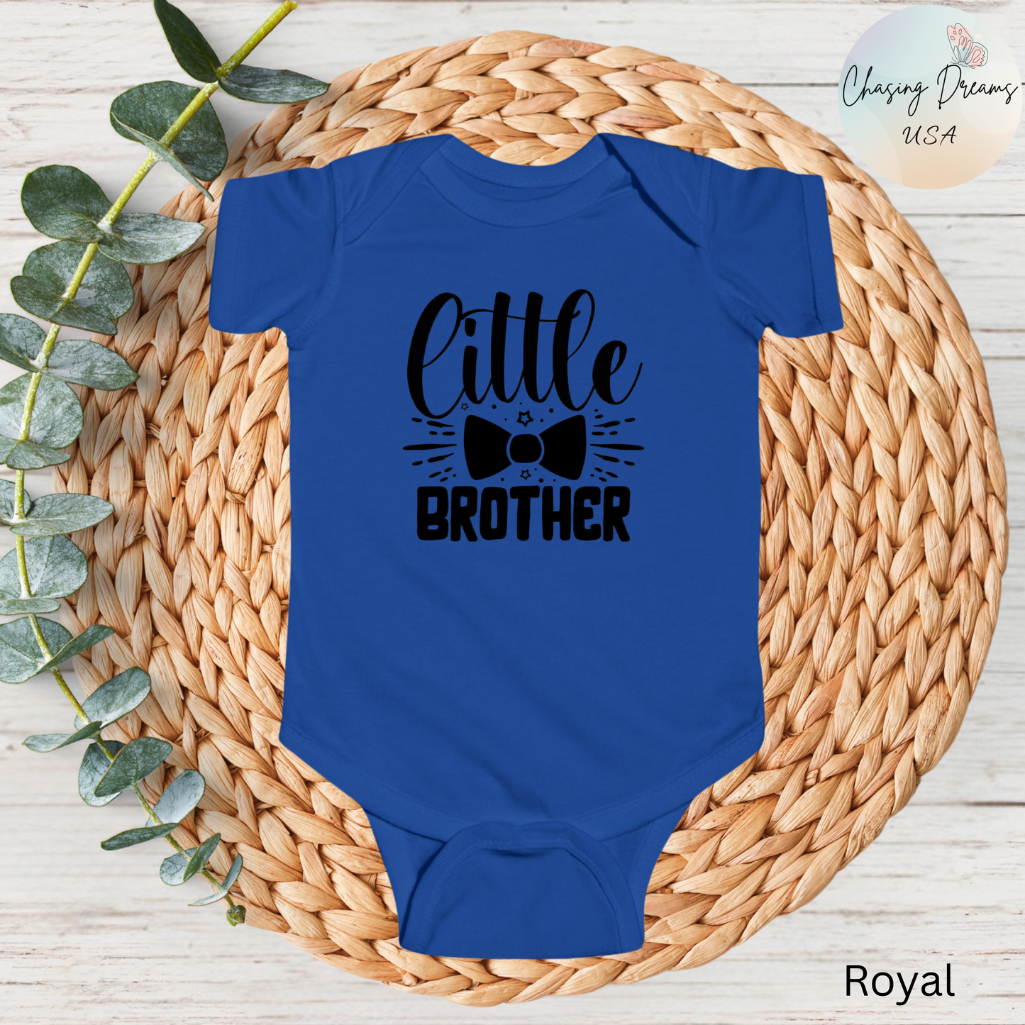 Body de bebé con pajarita para hermanito: mono de bebé con estrellas