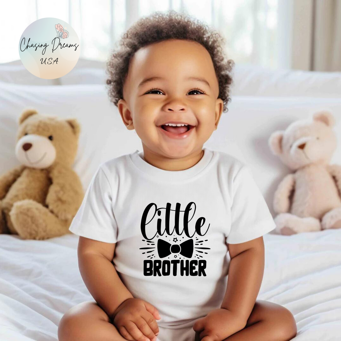 Body de bebé con pajarita para hermanito: mono de bebé con estrellas