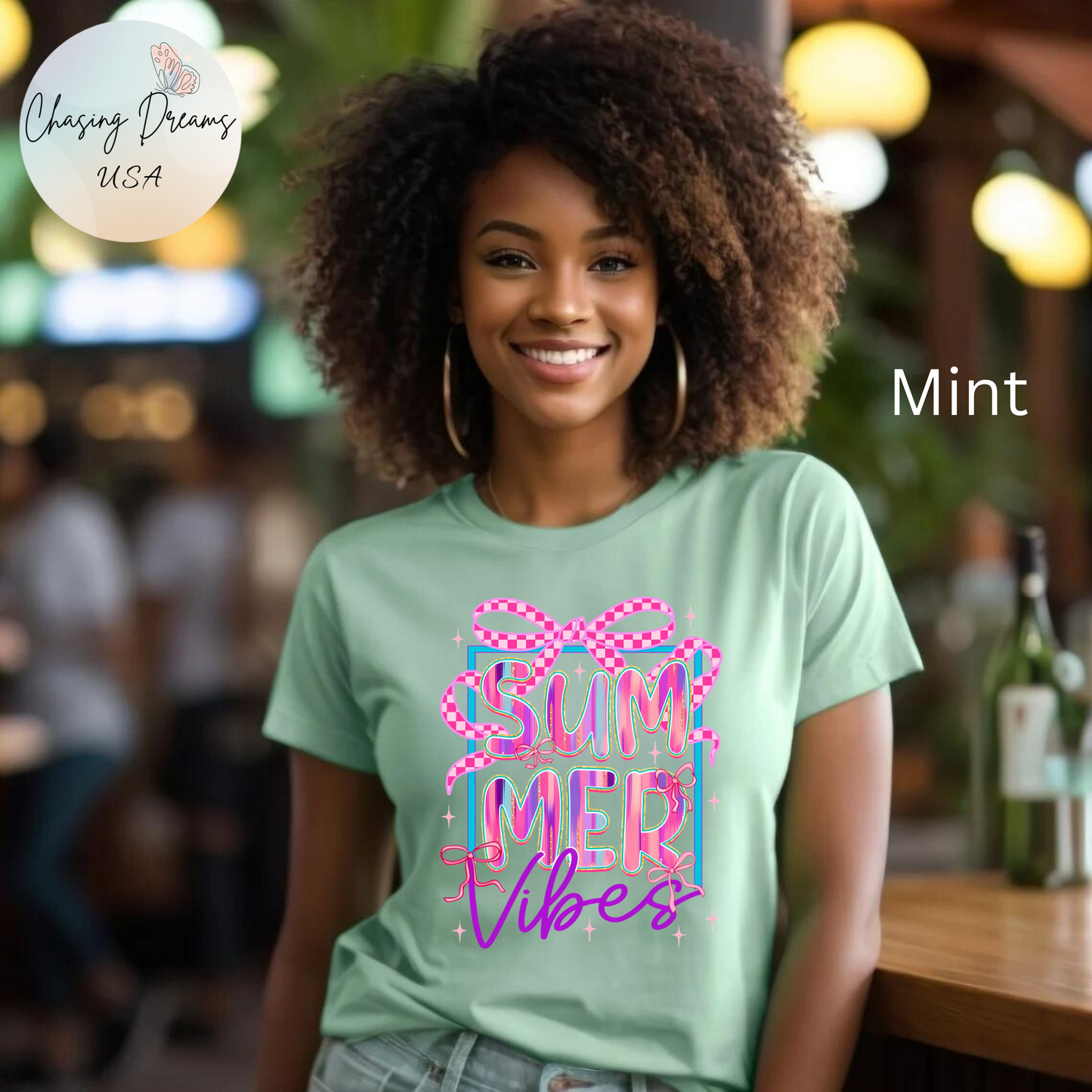 ☀️ Camiseta Summer Vibes: una camiseta gráfica bonita y cómoda para días de playa, barbacoas y vacaciones.