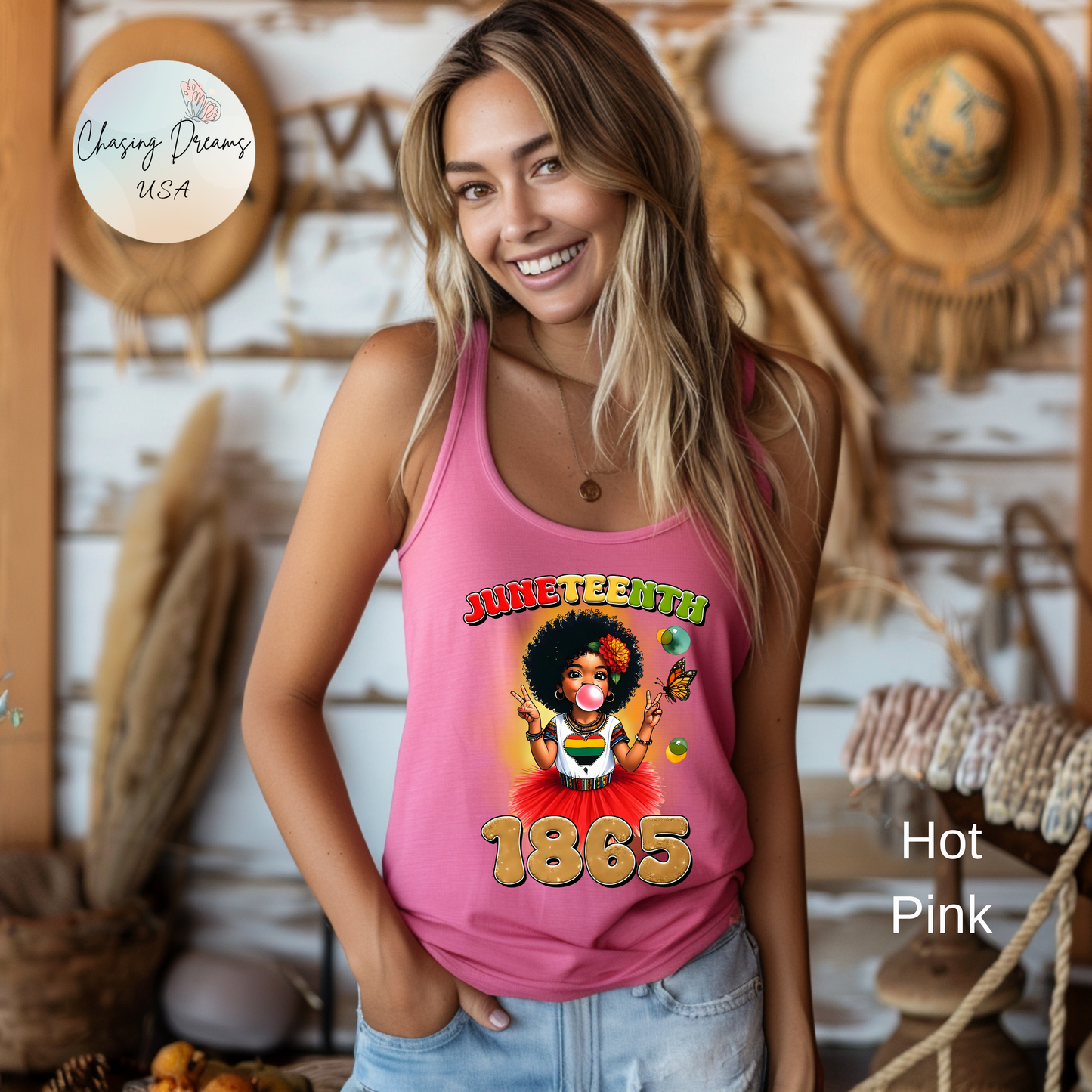✊🏽 Juneteenth 1865 – Camiseta sin mangas con espalda deportiva en homenaje a la libertad juvenil
