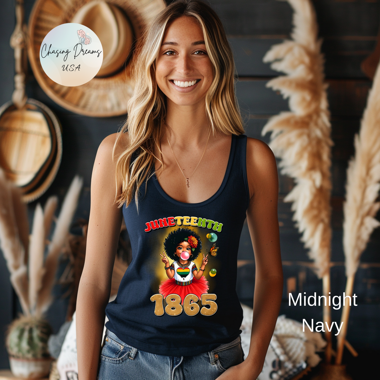 ✊🏽 Juneteenth 1865 – Camiseta sin mangas con espalda deportiva en homenaje a la libertad juvenil