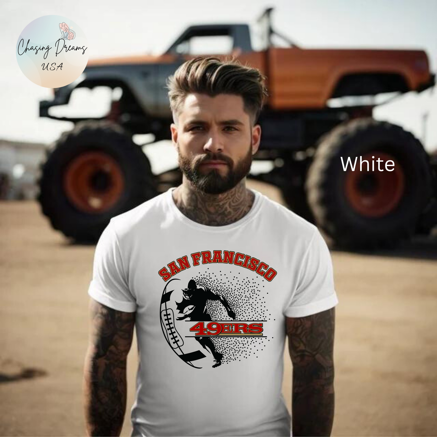 ๐ฅ Bold Red & Black Jersey Graphic Tee โ Vintage Vibes for Every Fan ๐ฏ