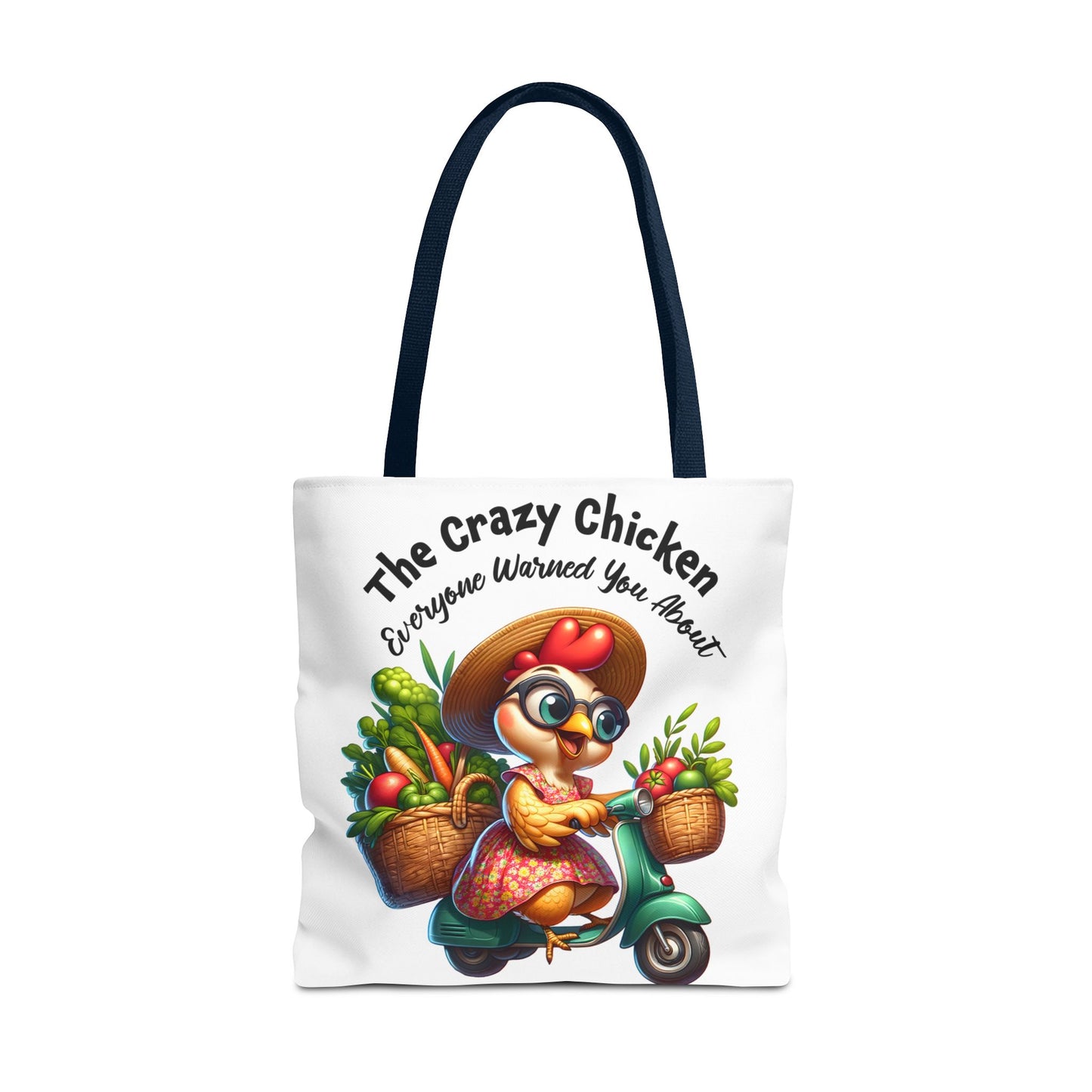Bolsa de compras divertida con diseño de pollo: un encantador diseño de granja fresca 🐔