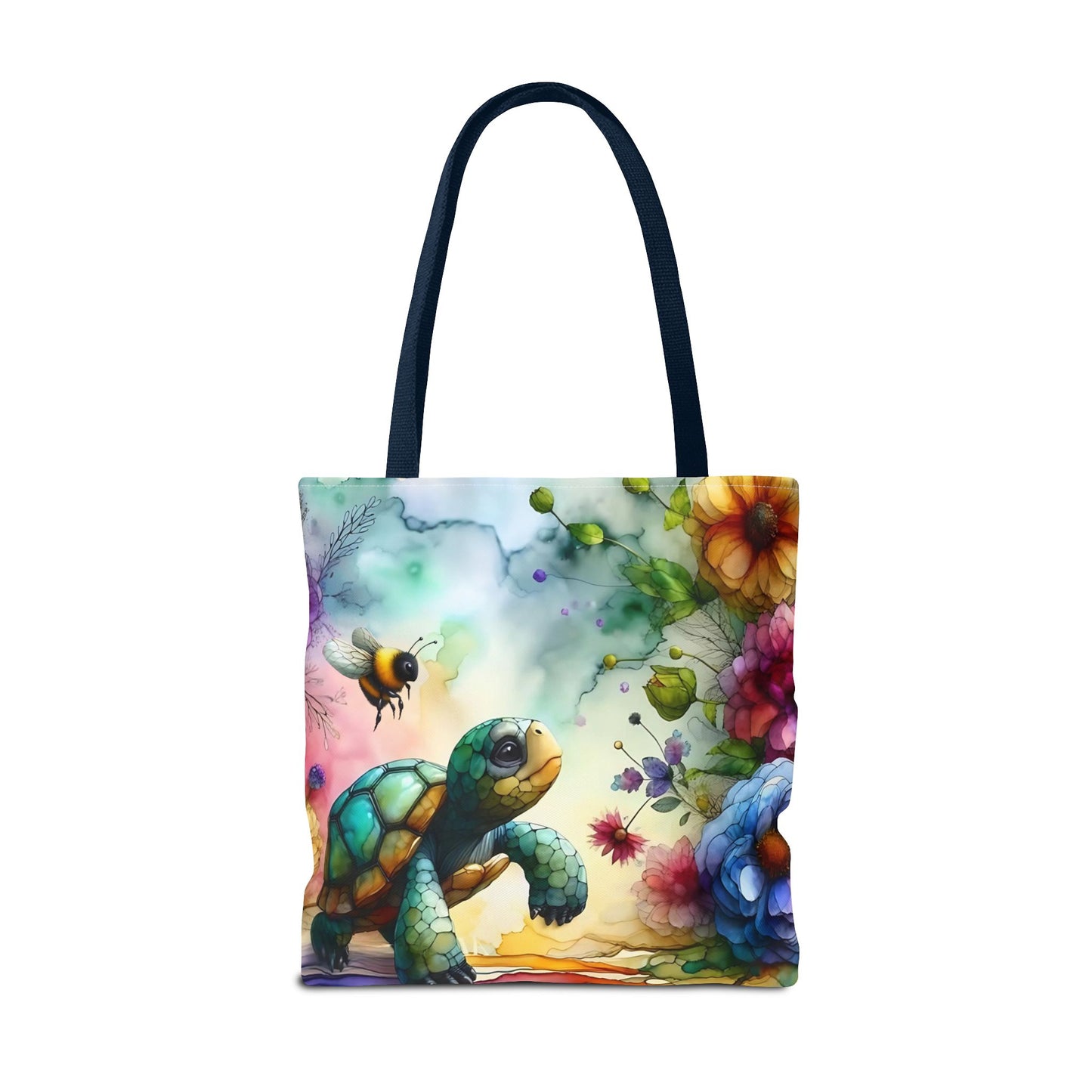 Bolsa de mano - Diseño de tortugas coloridas