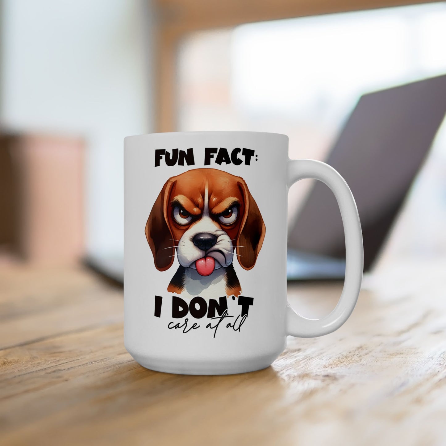Dato curioso: No me importa nada – Taza atrevida para amantes sarcásticos de los animales