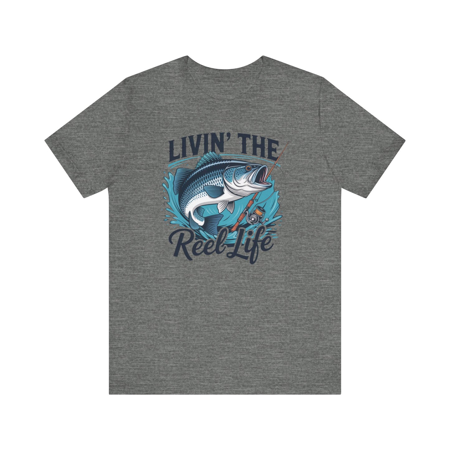 🎣 Livin’ the Reel Life Fishing T-Shirt – Perfect Gift for Anglers! 🐟