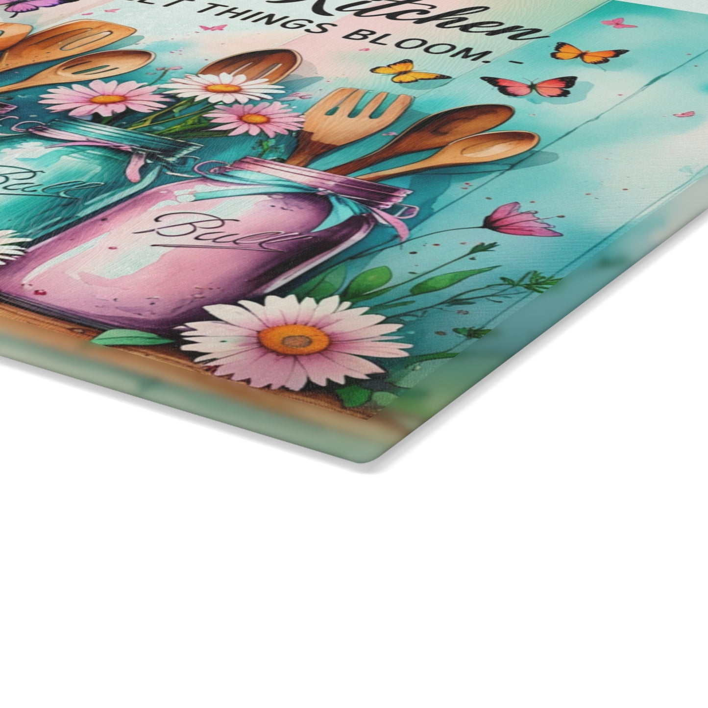 🌸 Grandma’s Kitchen Cutting Board – Where Sweet Things Bloom