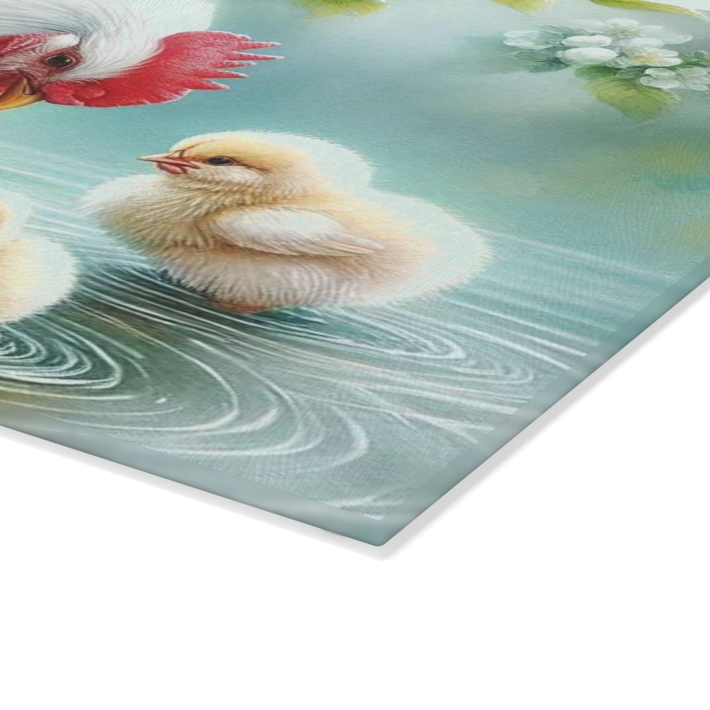 Tabla para cortar pollo, tabla para cortar de vidrio templado, tabla para charcutería, tabla de cortar, regalo de inauguración de la casa, tabla de cortar personalizada