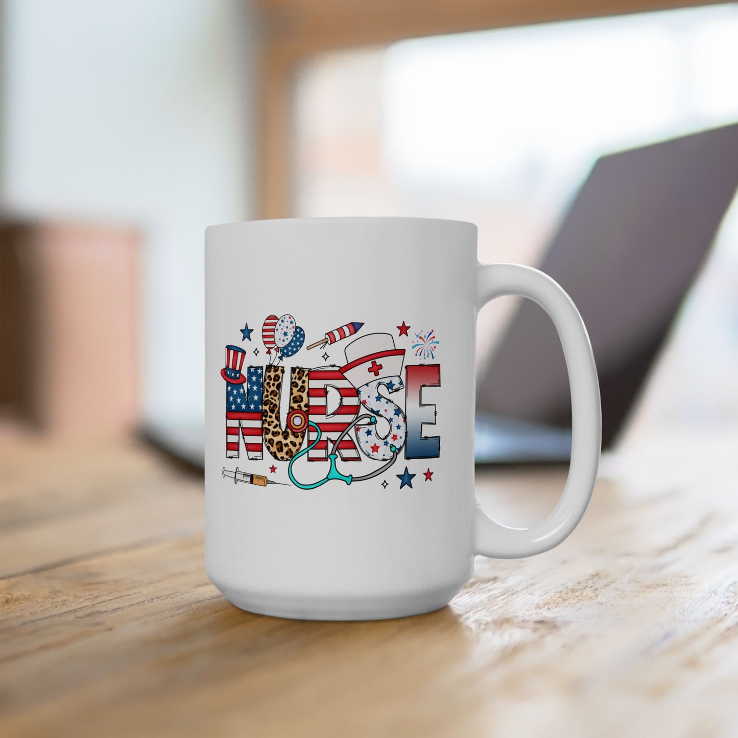 Taza de Enfermera Estadounidense de EE. UU.: ¡Un homenaje patriótico a nuestros héroes de la salud! 🩺