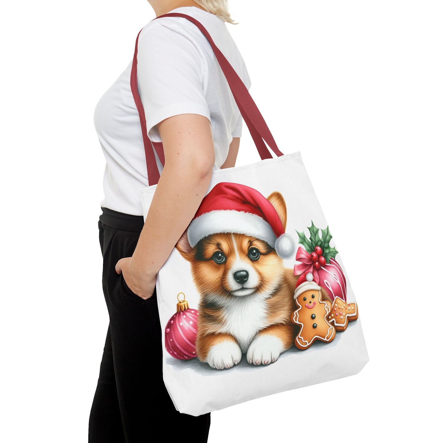 🎄 Corgi Christmas Cookie Tote – Sweet Holiday Charm for Dog Lovers 🐾