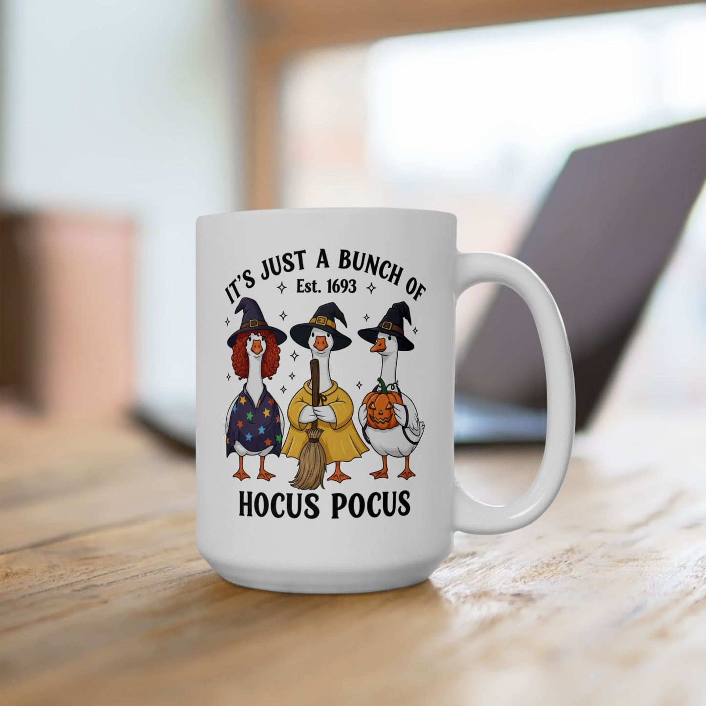 🧙♀️🦆 Hocus Pocus Goose Mug – Halloween Quackery & Magic in Every Sip 🎃☕