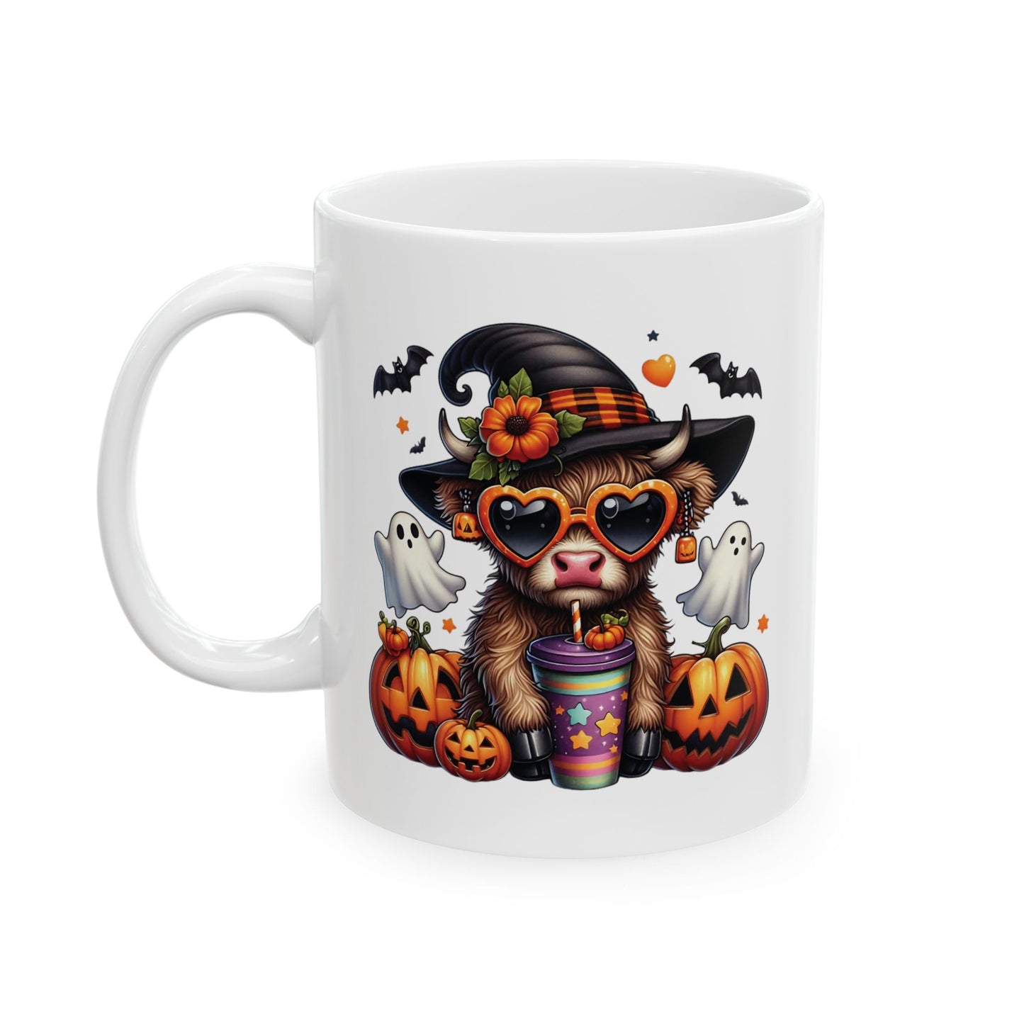 🎃 Highland Cow Halloween Mug – Spooky & Sweet Fall Sips 👻