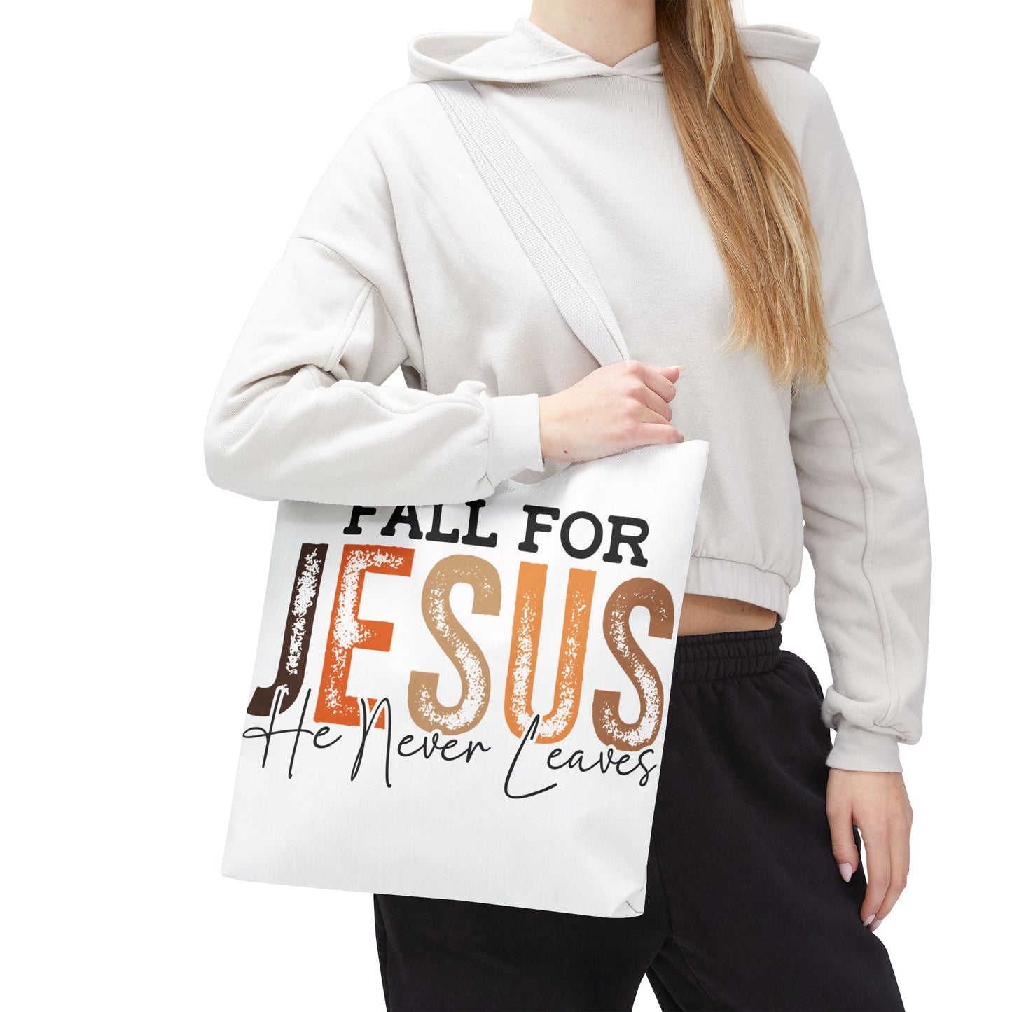 🙏 Fall for Jesus Tote Bag – Faith, Style & Autumn Charm 🍂👜