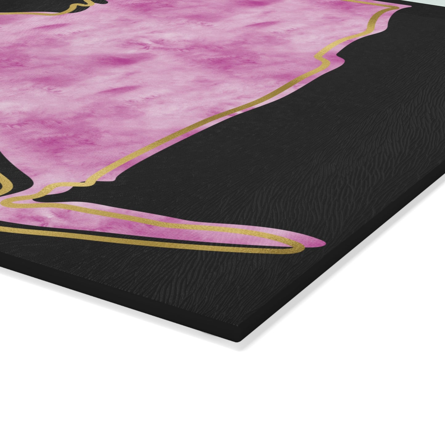 🗽 New York State Cutting Board – Elegant Watercolor Pride with Floral Flair
