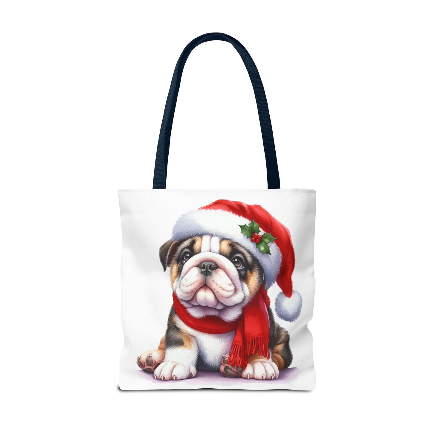 🎅 Bulldog Christmas Tote Bag – Cozy Holiday Style for Dog Lovers 🐾