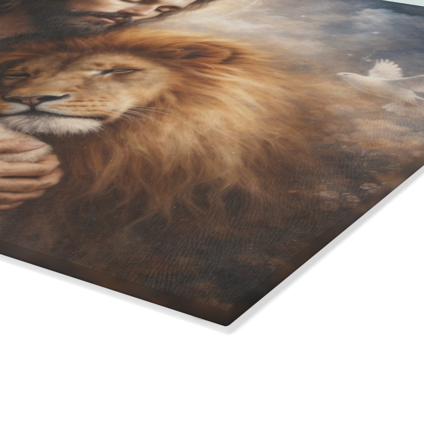 Jesus Cutting Board, Tempered Glass Cutting Board, Charcuterie Board, Chopping Board, Housewarming Gift, Custom cutting board