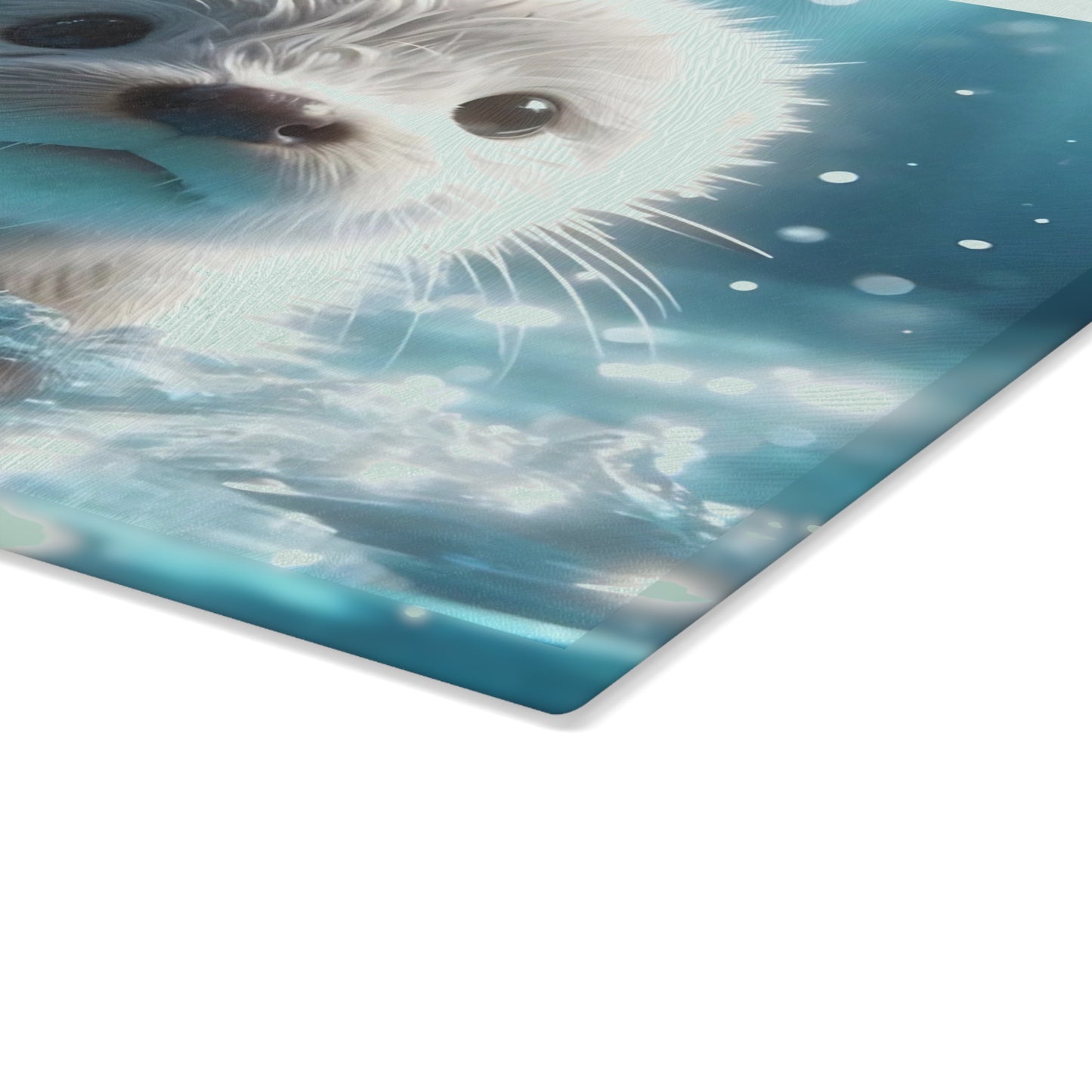 🌊 Baby Otter Splash Cutting Board – Adorable Ocean Charm for Your Kitchen