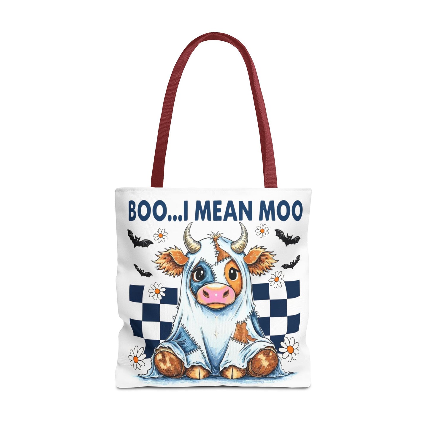๐ฎ Boo... I Mean Moo Cow Halloween Tote Bag โ Spooky Cute Farmhouse Fun ๐ป๐